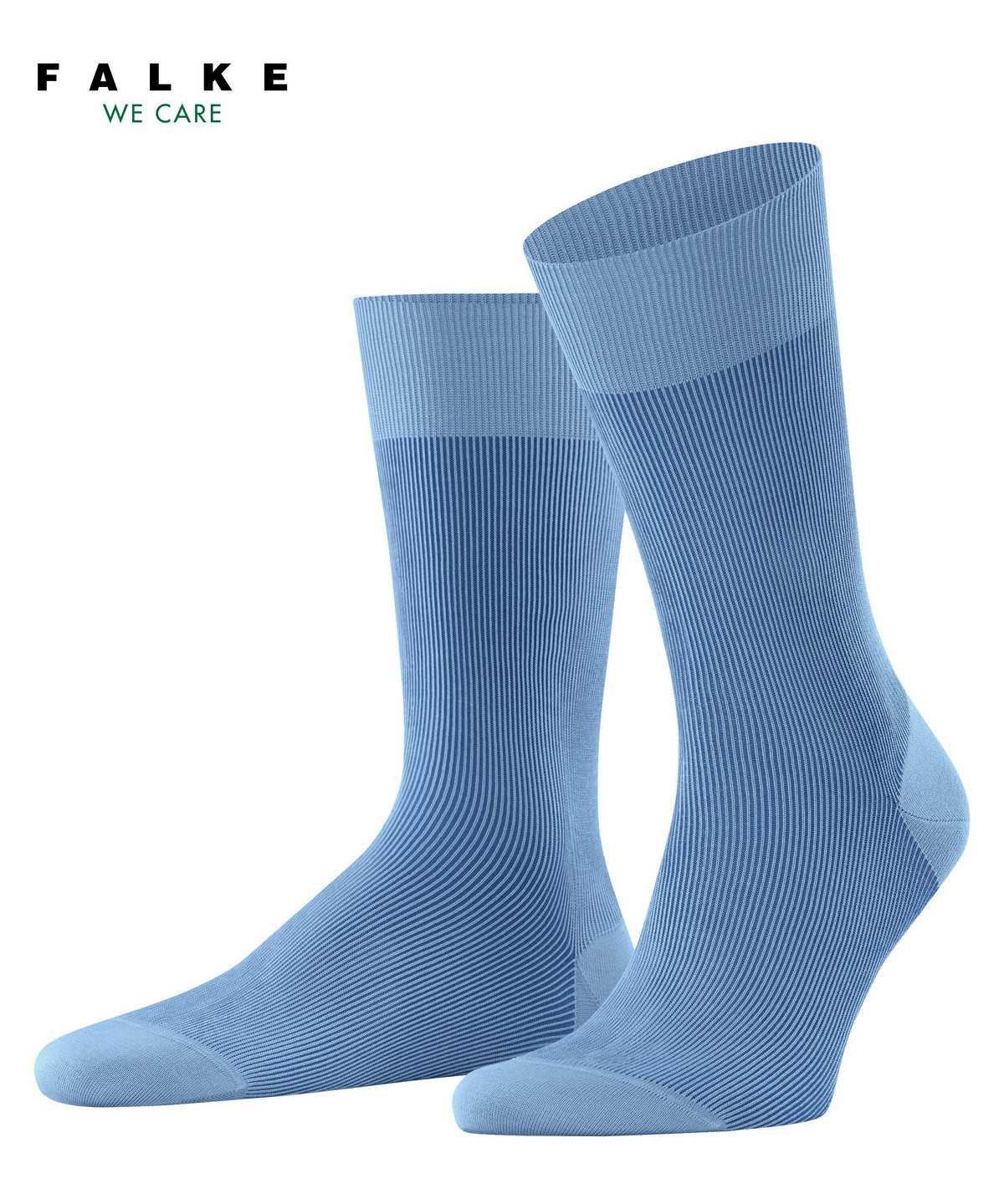 Men Falke Fine Shadow Socks Socks Blue | IOFQYU084