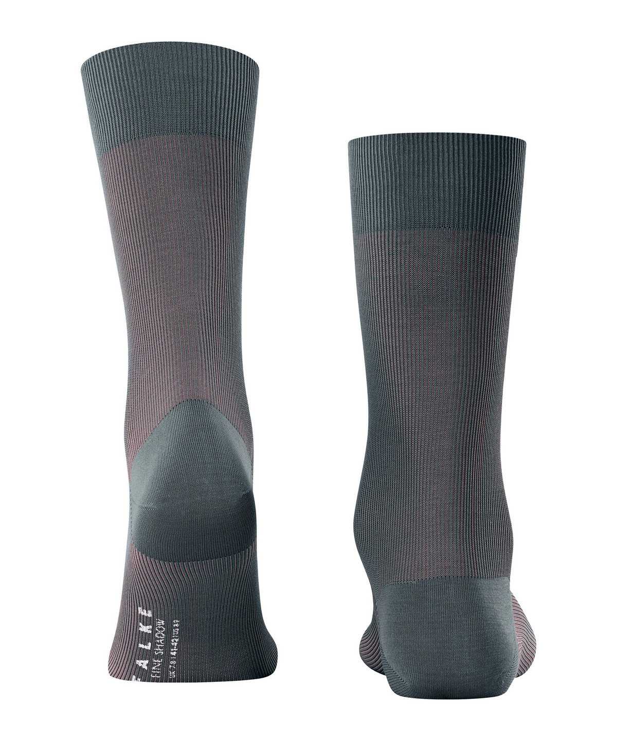 Men Falke Fine Shadow Socks Socks Grey | KWORCP381