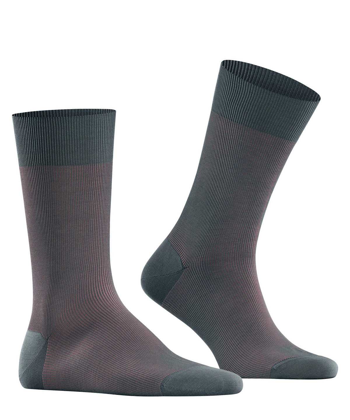 Men Falke Fine Shadow Socks Socks Grey | KWORCP381