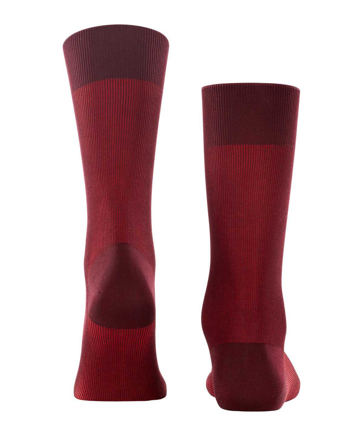 Men Falke Fine Shadow Socks Socks Red | VTRFMH165