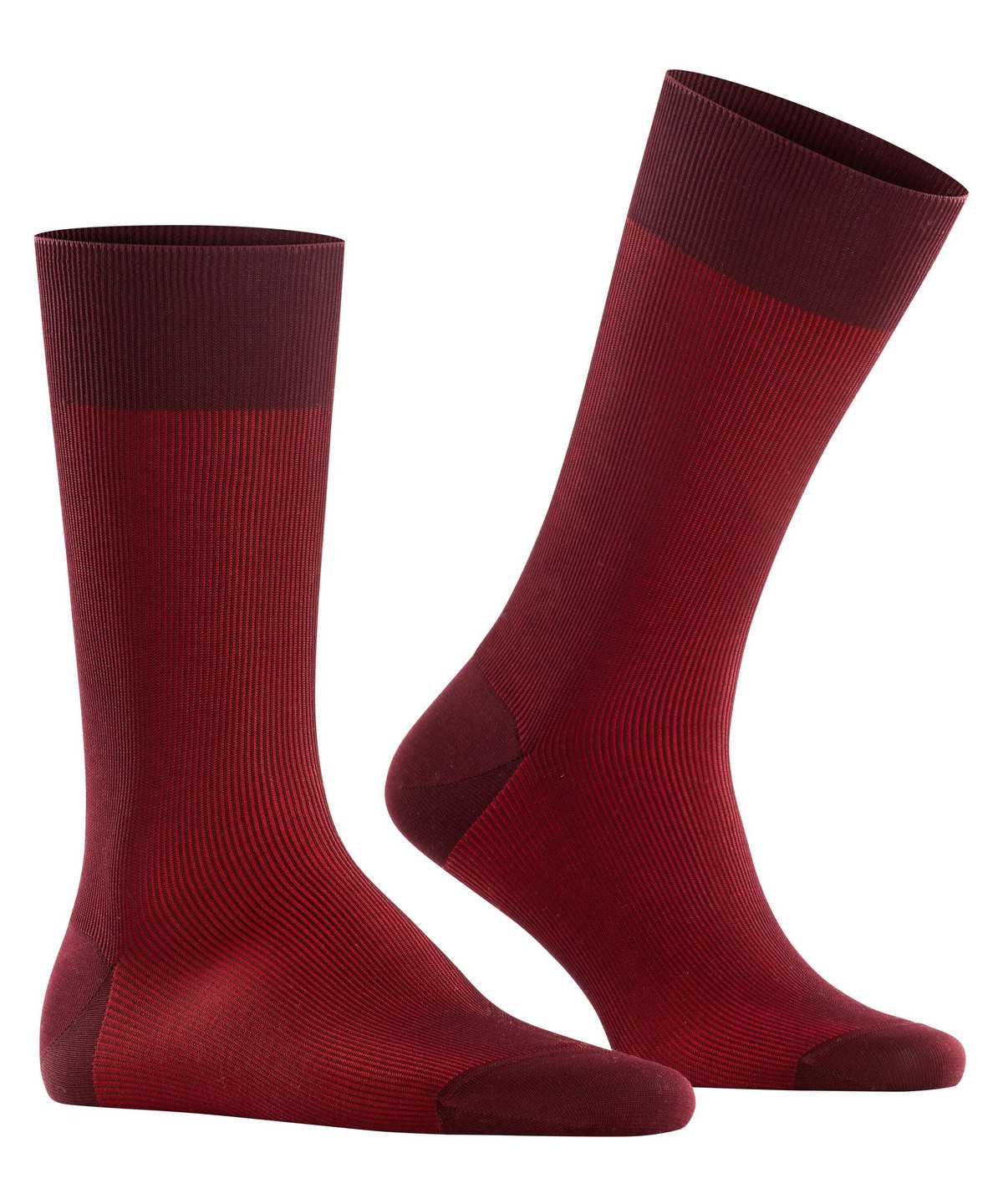 Men Falke Fine Shadow Socks Socks Red | VTRFMH165