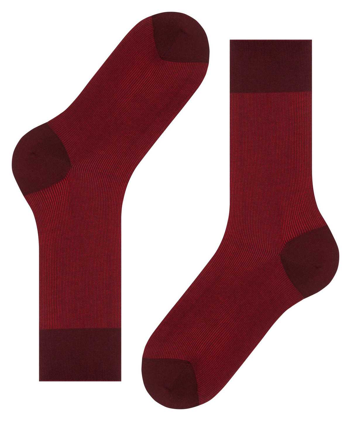 Men Falke Fine Shadow Socks Socks Red | VTRFMH165