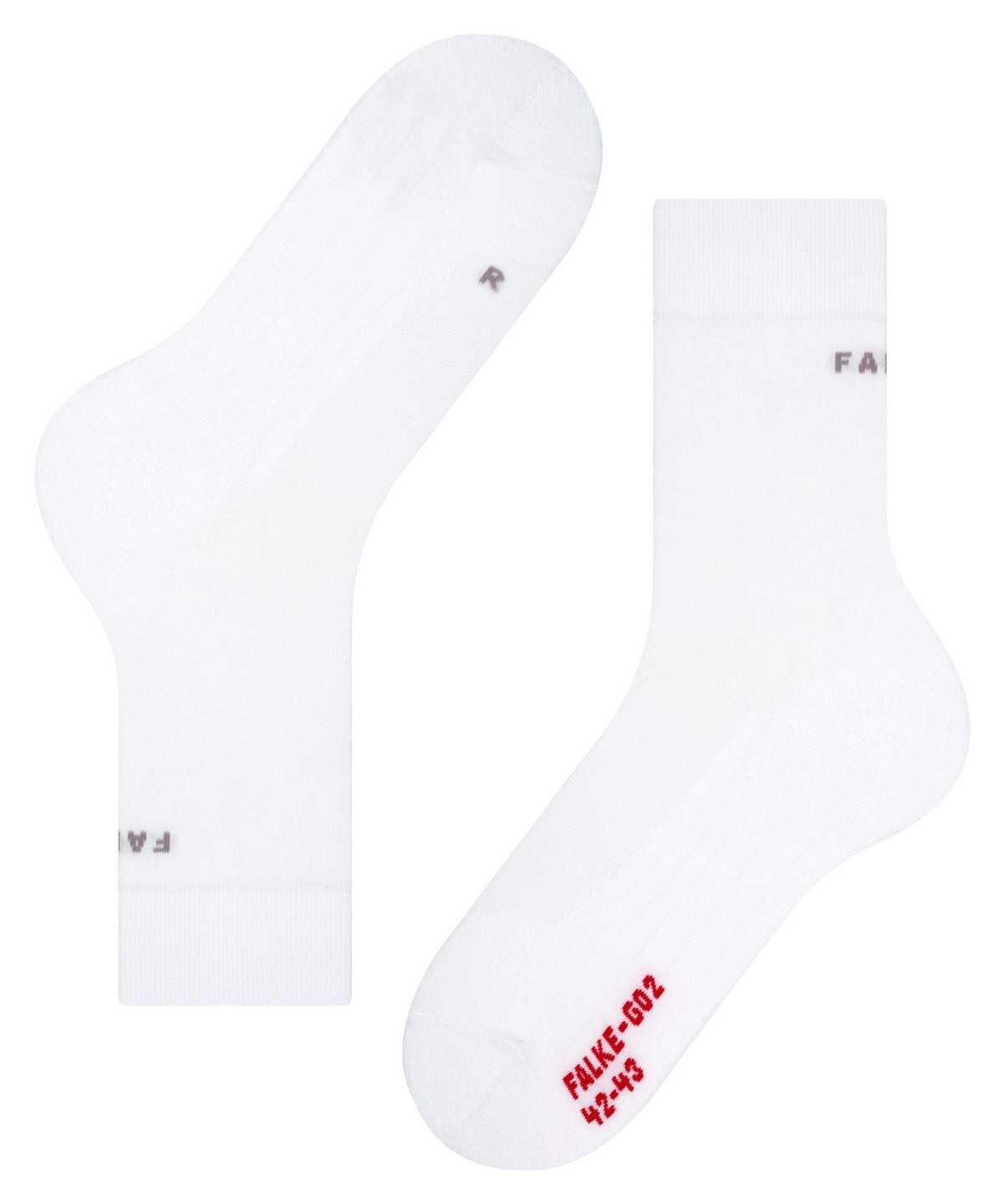 Men Falke GO2 Golf Socks Socks White | PEYTVS086