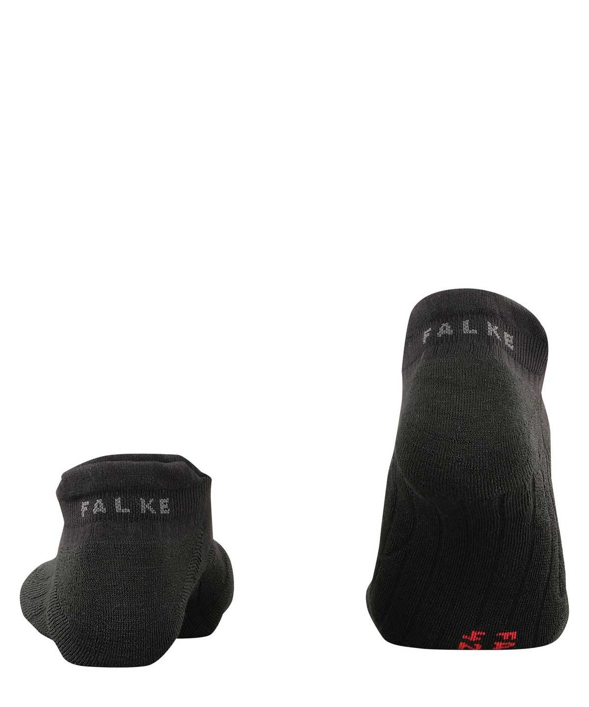 Men Falke GO2 Invisible Golf Invisibles No Show Socks Black | BRPOTK930