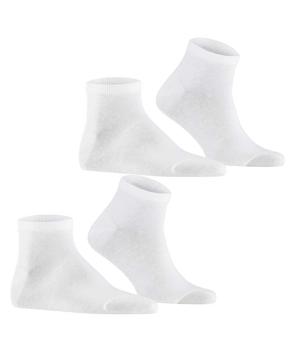 Men Falke Happy 2-Pack Sneaker socks Socks White | VIEWXN284