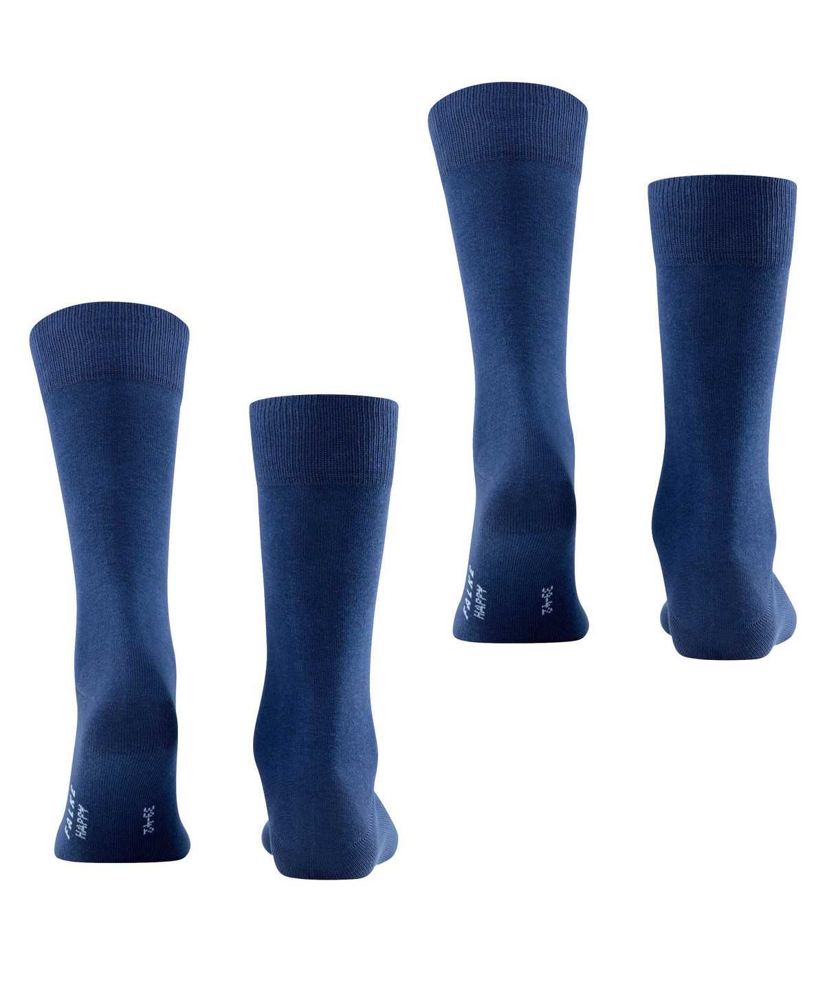 Men Falke Happy 2-Pack Socks Socks Blue | JBYSEU893