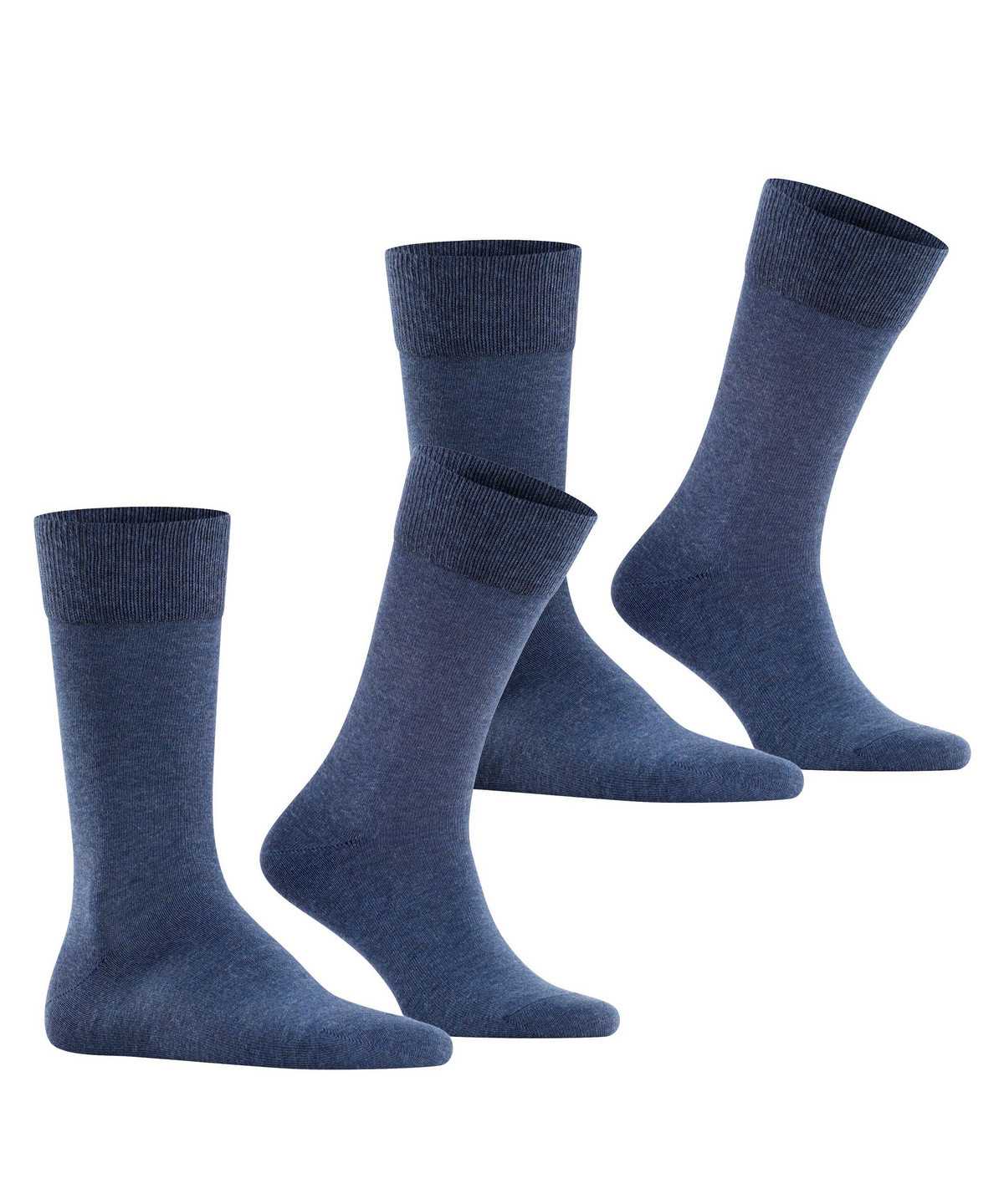 Men Falke Happy 2-Pack Socks Socks Blue | YVJEOM197