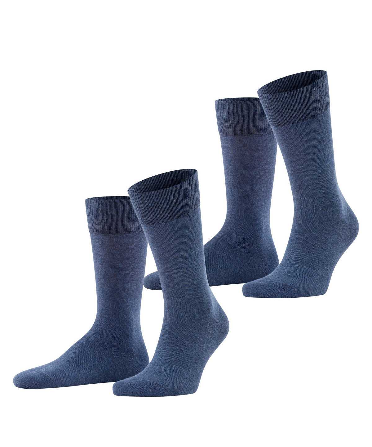 Men Falke Happy 2-Pack Socks Socks Blue | YVJEOM197