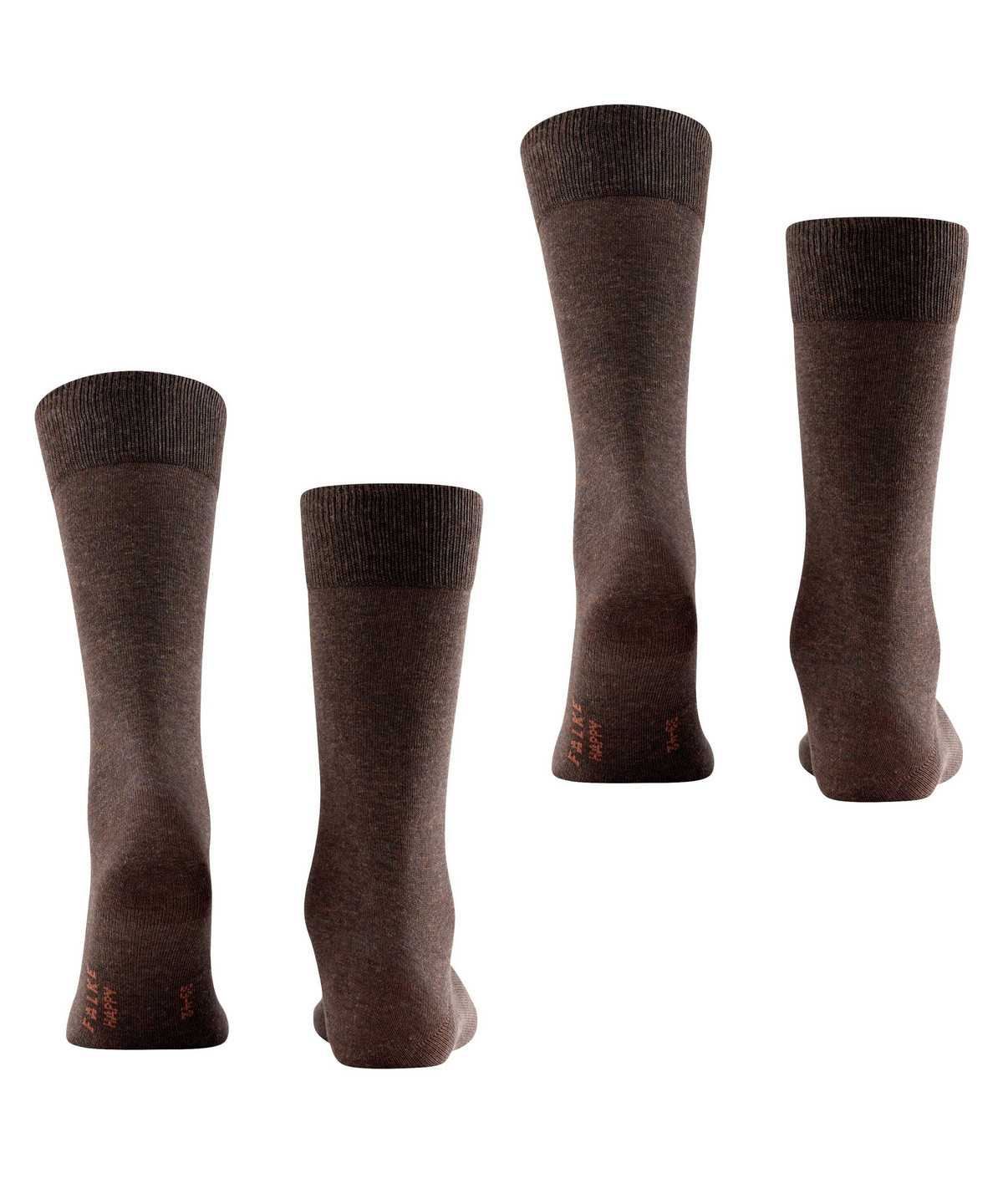 Men Falke Happy 2-Pack Socks Socks Brown | CVKUZE723