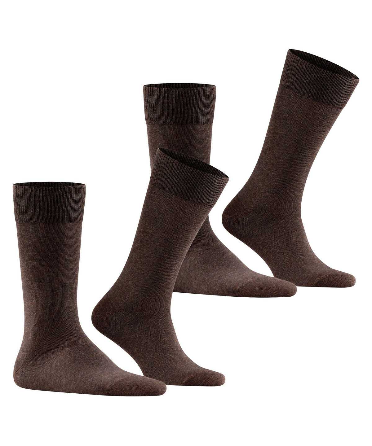 Men Falke Happy 2-Pack Socks Socks Brown | CVKUZE723