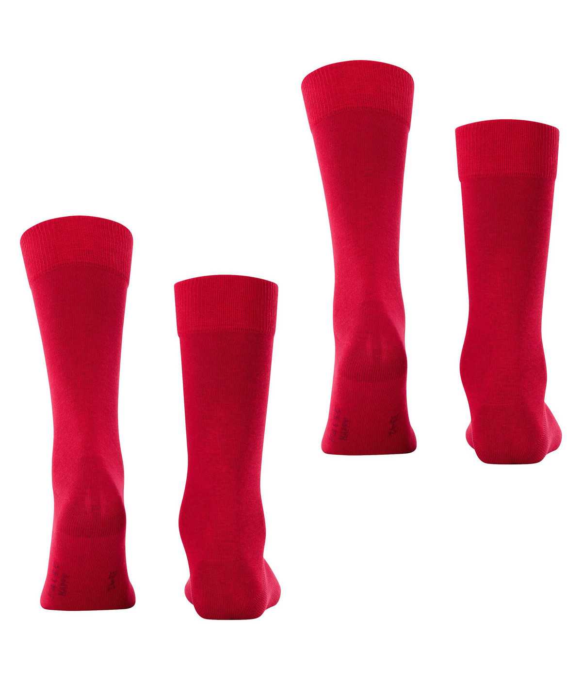 Men Falke Happy 2-Pack Socks Socks Red | RHTAFW870