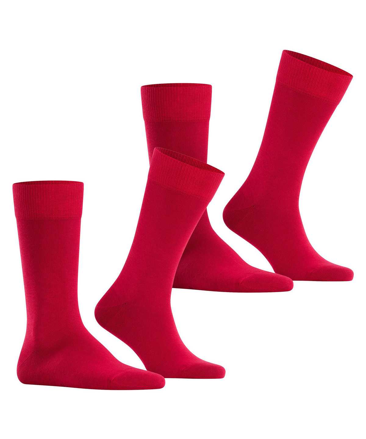 Men Falke Happy 2-Pack Socks Socks Red | RHTAFW870