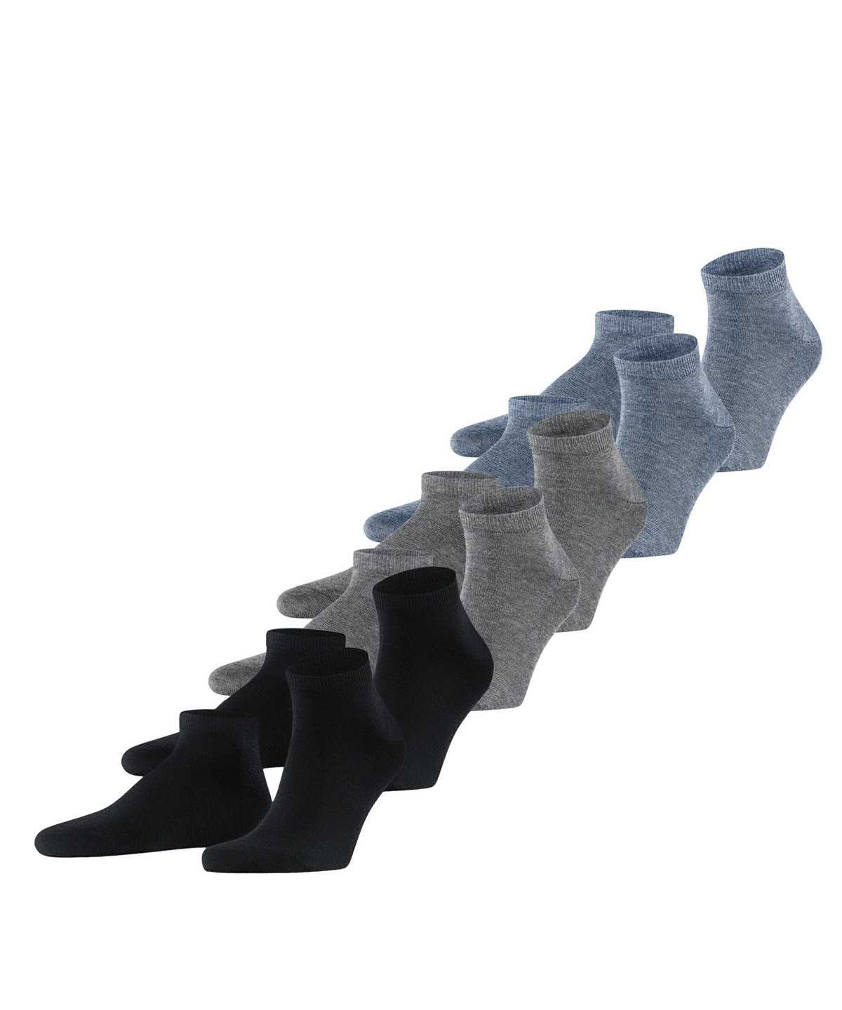 Men Falke Happy 6-Pack Sneaker socks Socks Multicolored | JIXEPC627