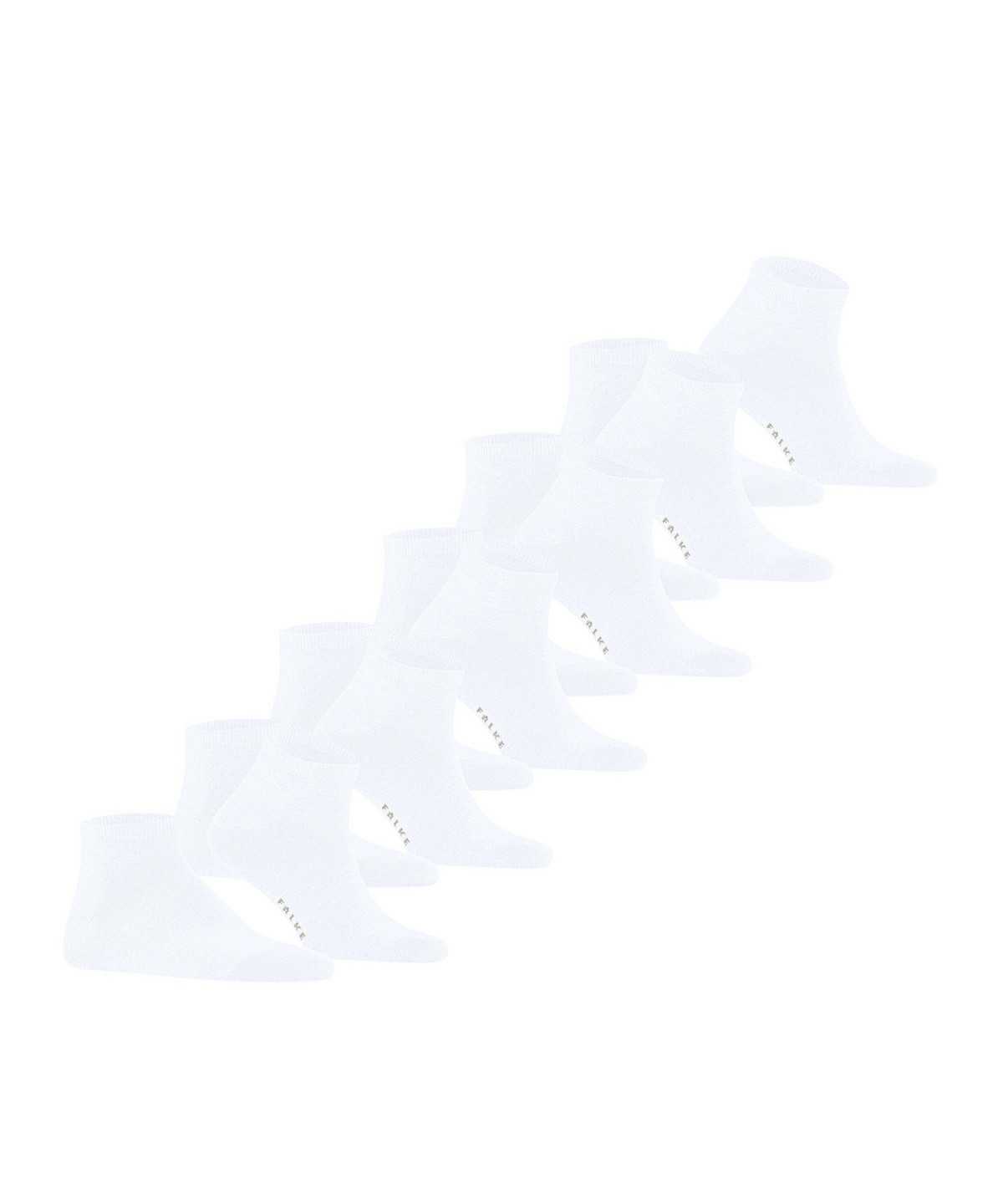 Men Falke Happy 6-Pack Sneaker socks Socks White | TWMVFA706