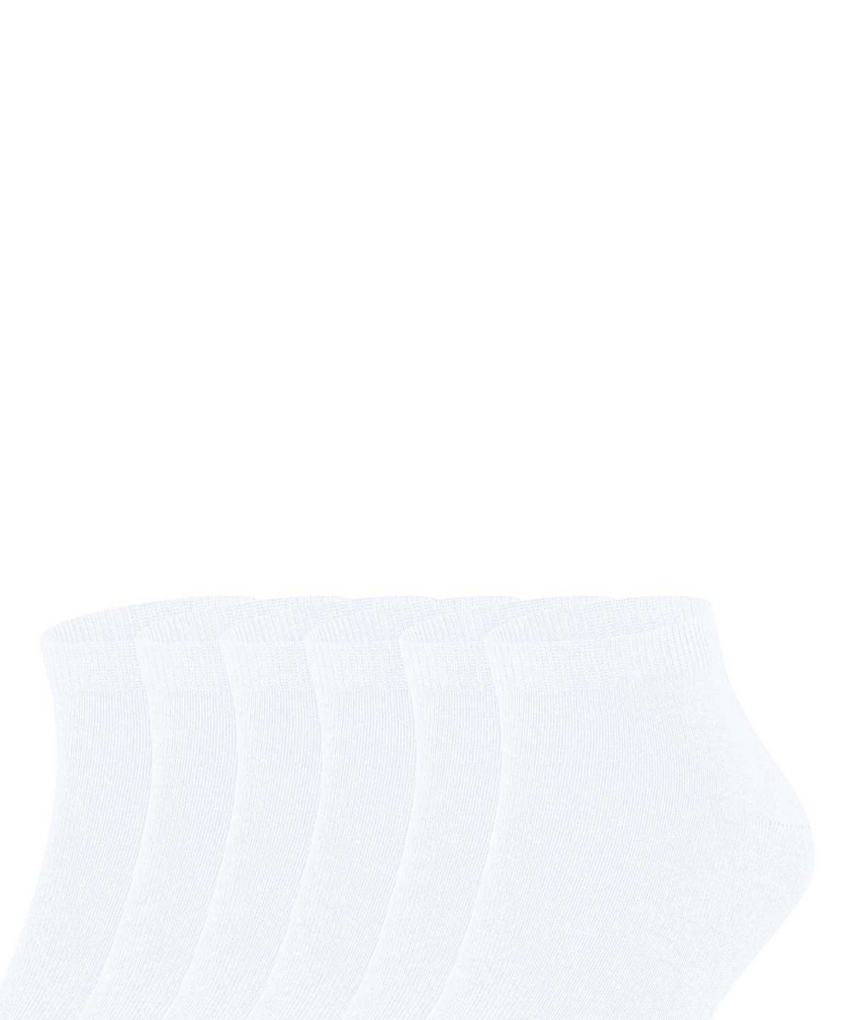 Men Falke Happy 6-Pack Sneaker socks Socks White | TWMVFA706