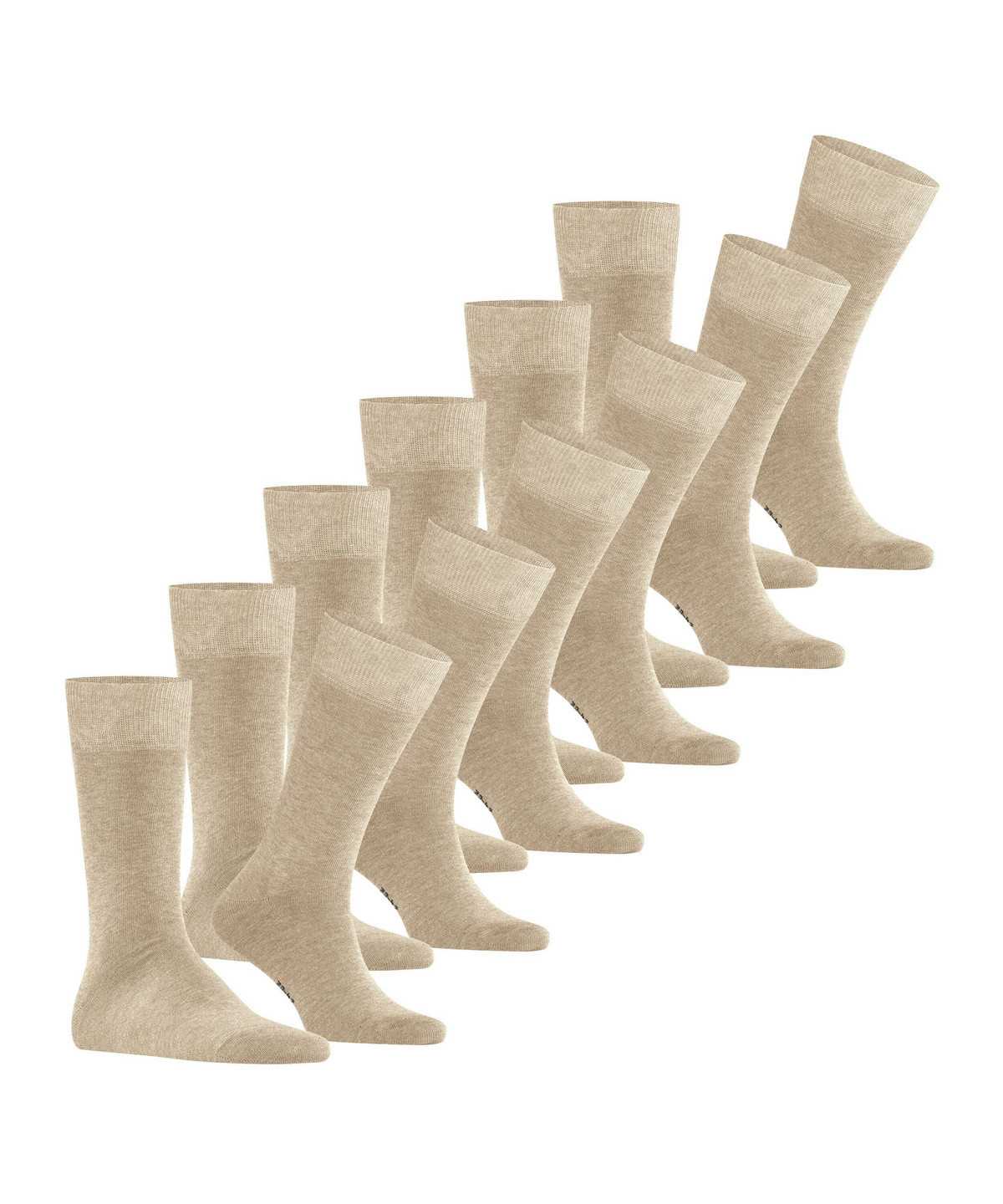 Men Falke Happy 6-Pack Socks Socks Beige | QWSGNY917