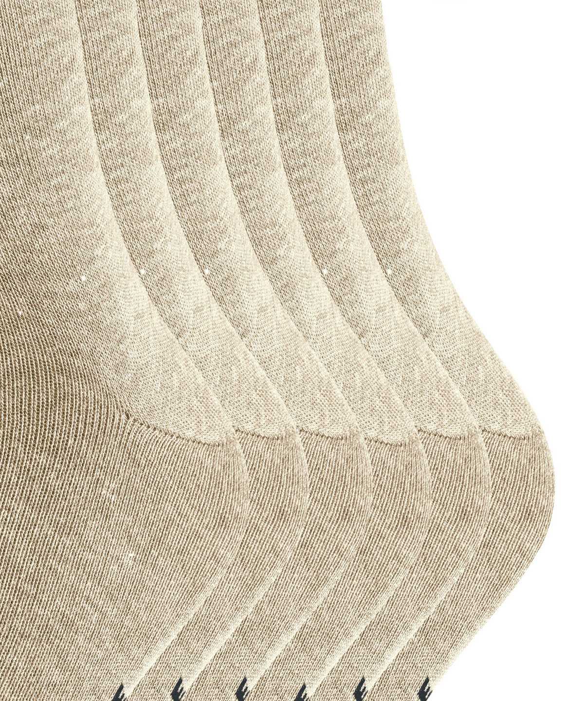 Men Falke Happy 6-Pack Socks Socks Beige | QWSGNY917