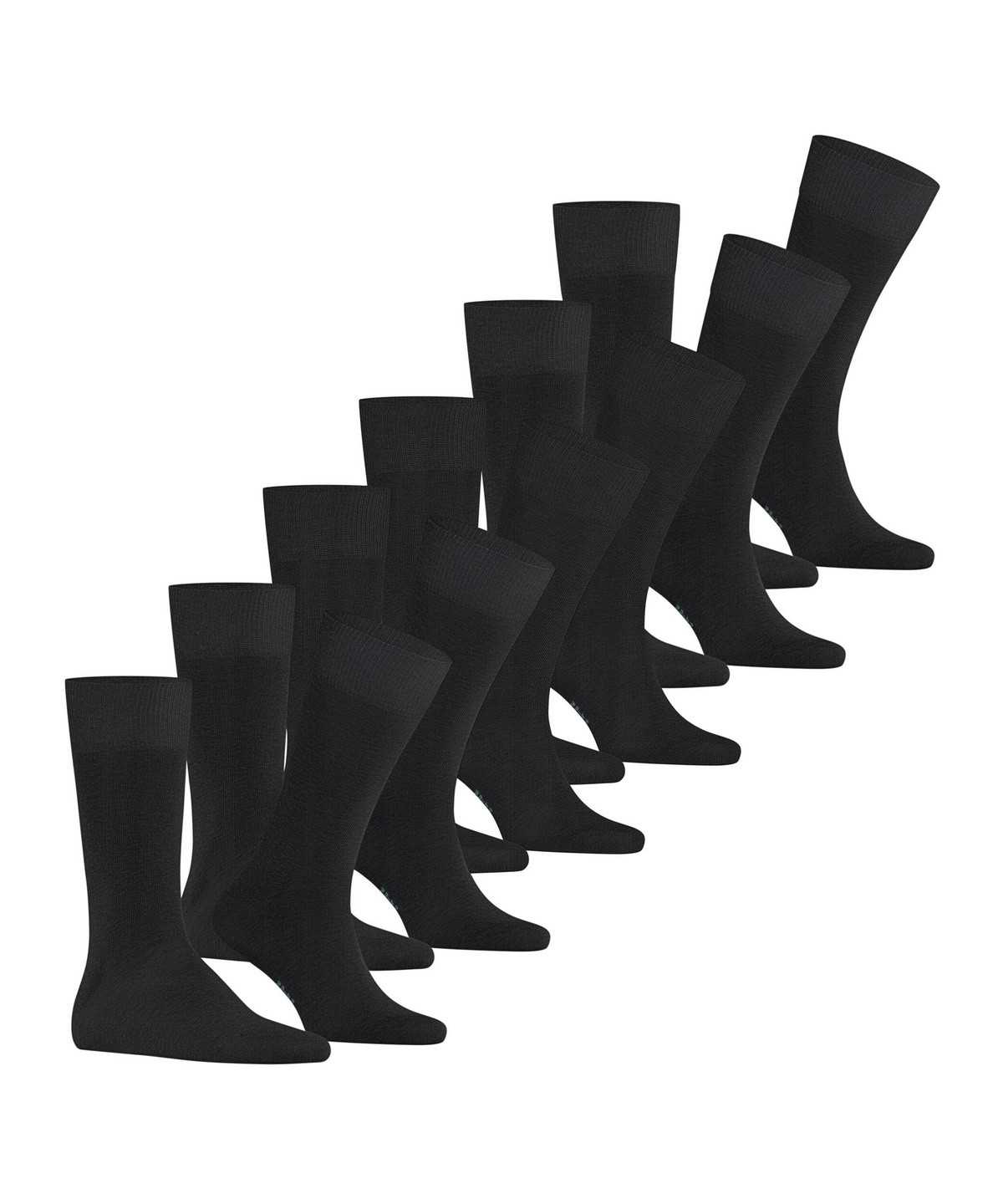 Men Falke Happy 6-Pack Socks Socks Black | CQNPJK814