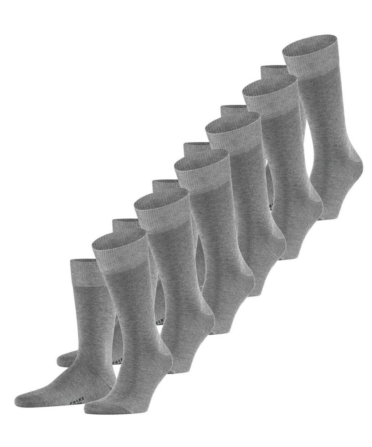 Men Falke Happy 6-Pack Socks Socks Grey | FKVDMI571