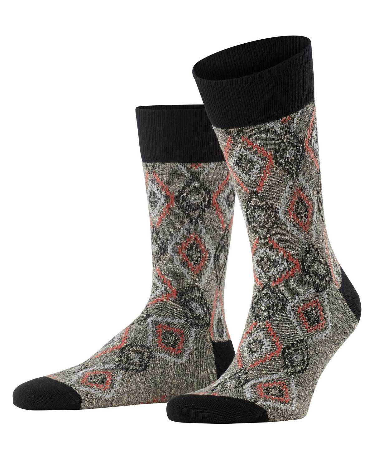 Men Falke Ikat Spell Socks Socks Black | SINZDB697