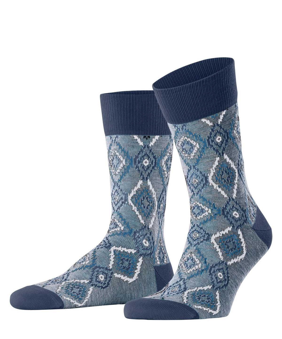 Men Falke Ikat Spell Socks Socks Blue | YRWMFH425