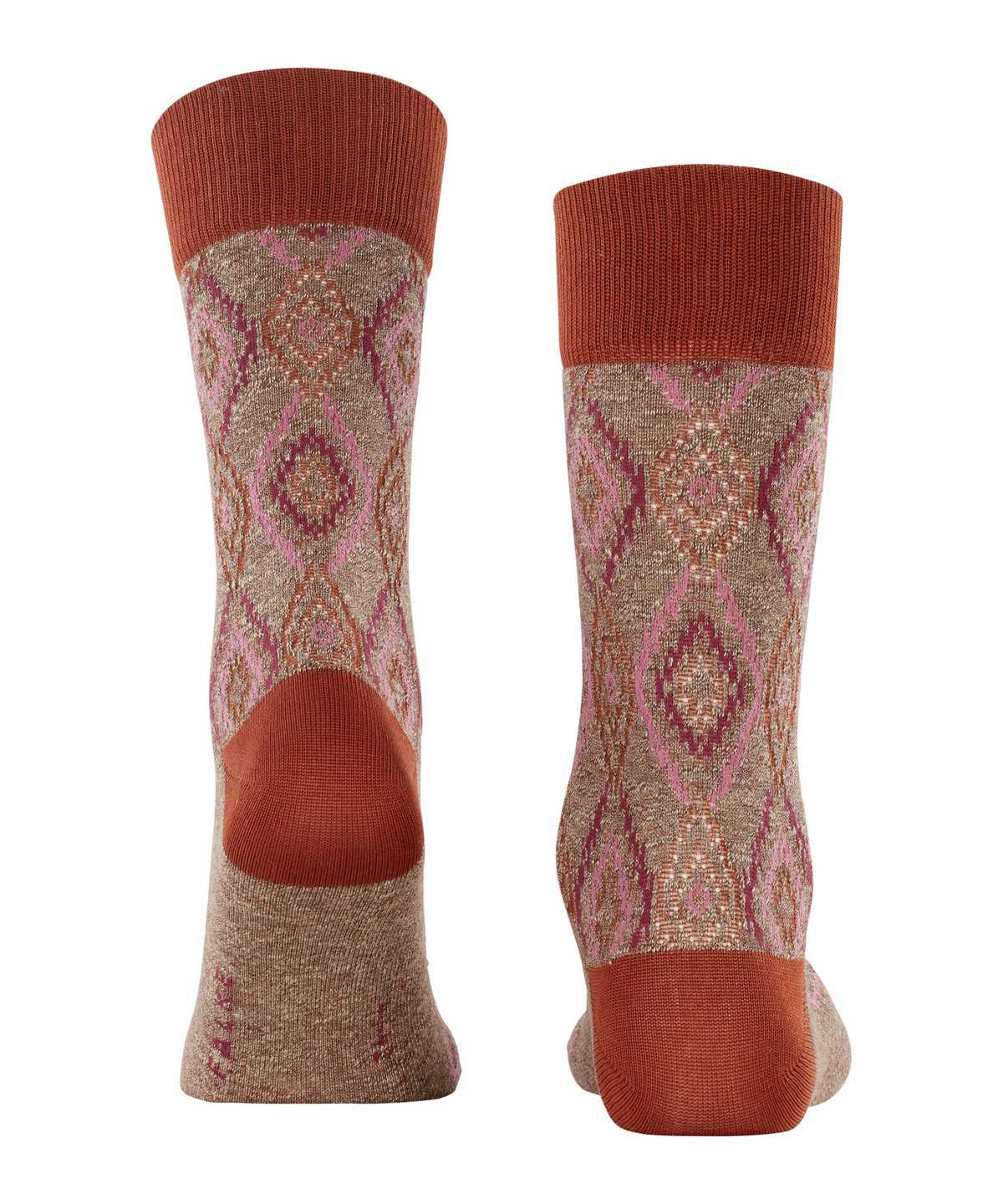 Men Falke Ikat Spell Socks Socks Brown | KTPFOJ041