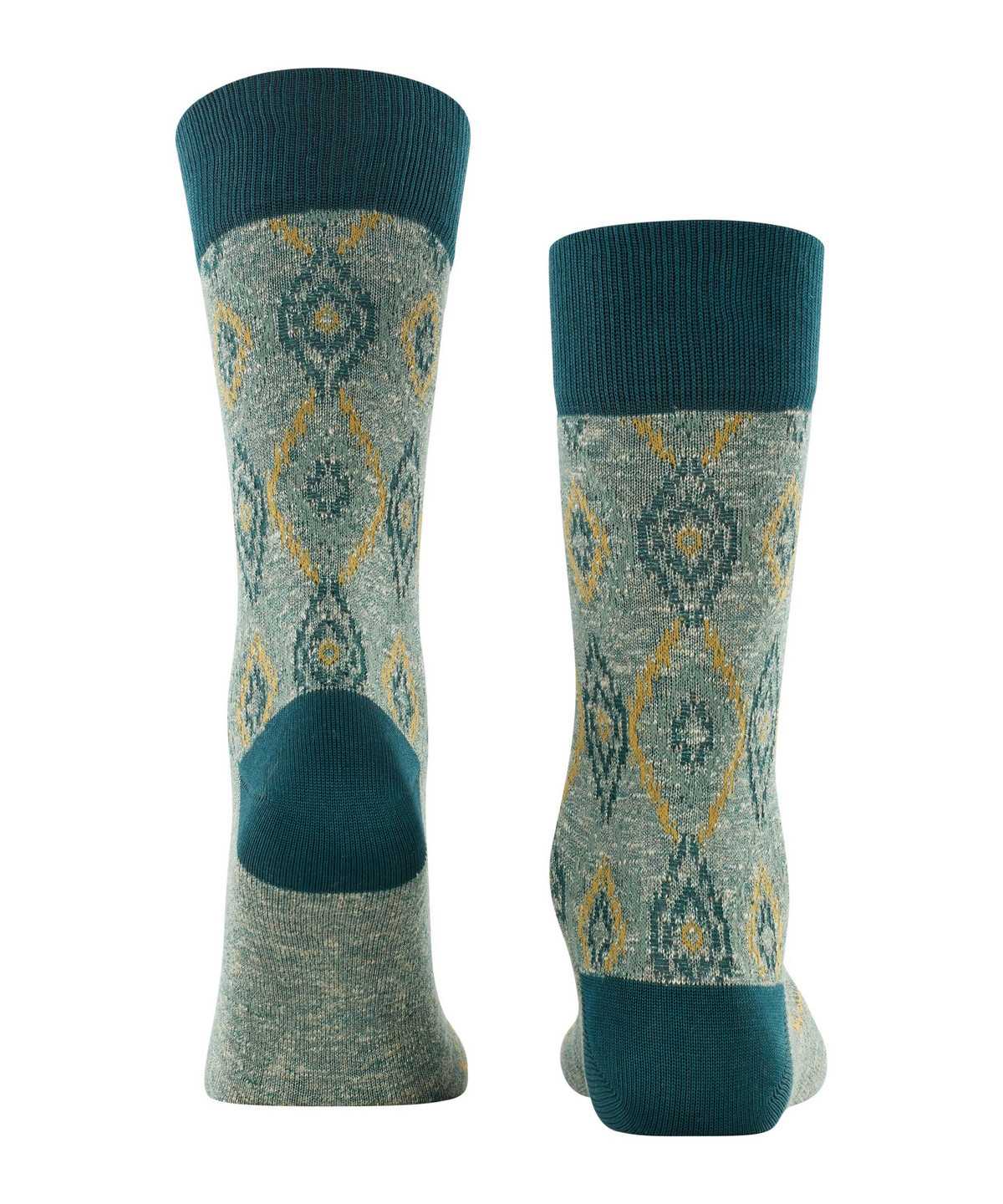 Men Falke Ikat Spell Socks Socks Green | OFTGXE702