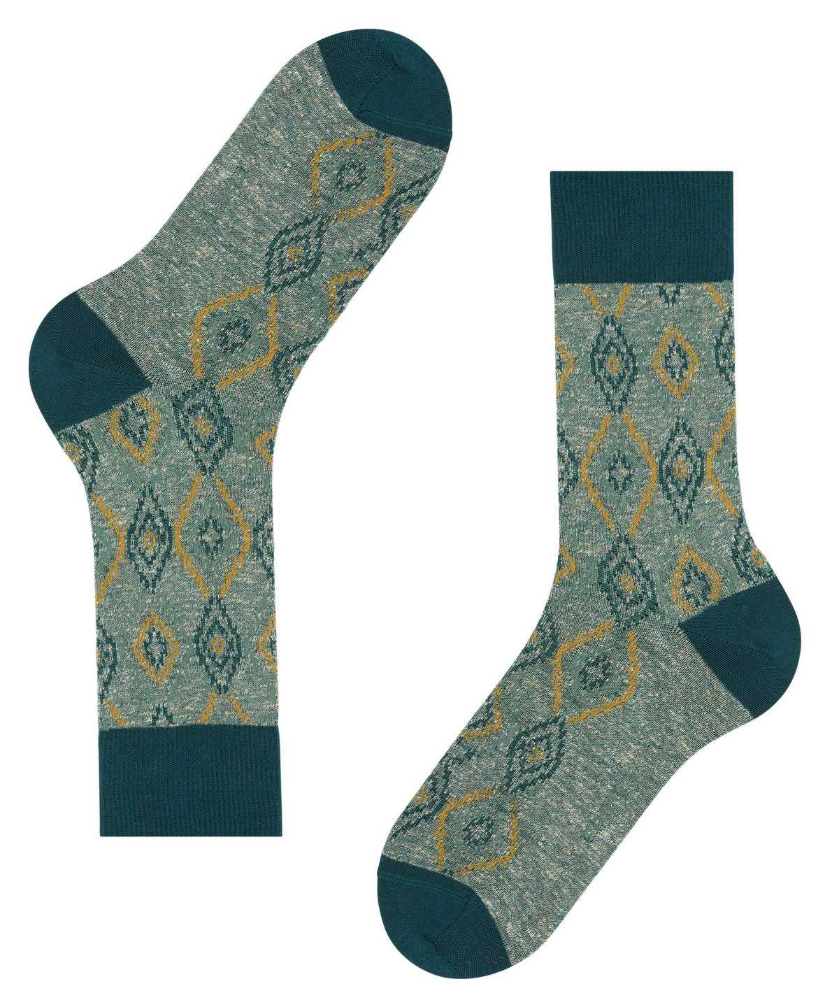 Men Falke Ikat Spell Socks Socks Green | OFTGXE702