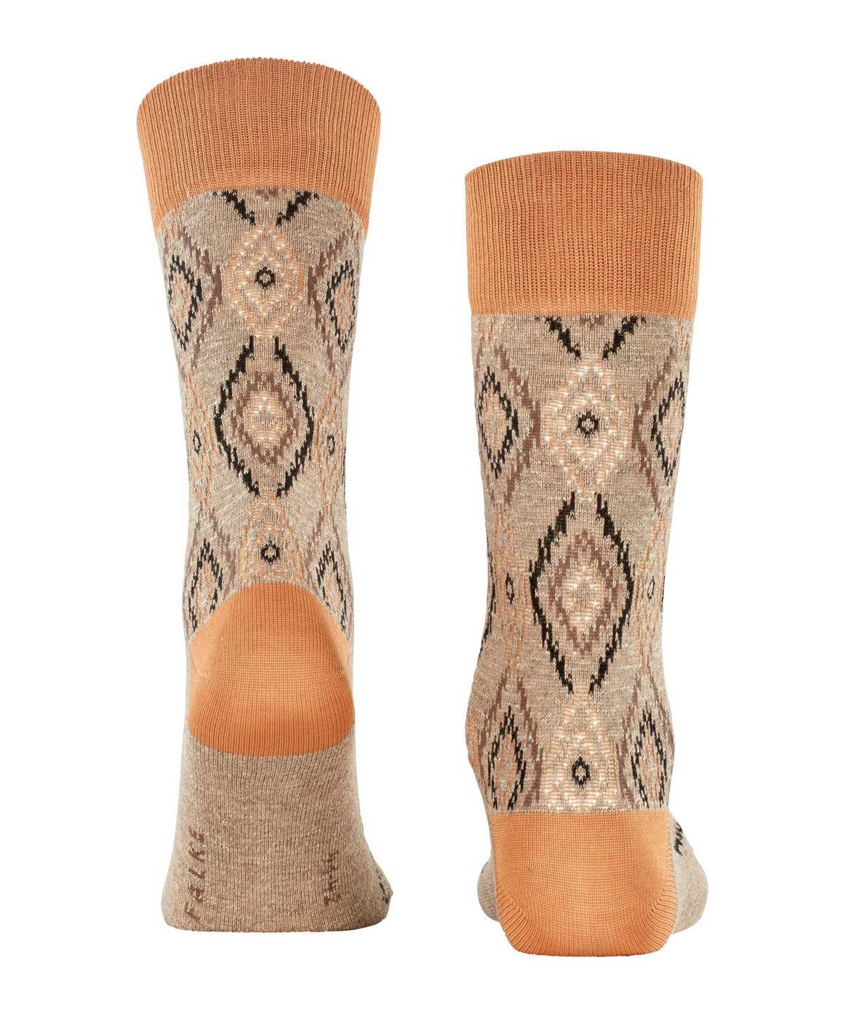 Men Falke Ikat Spell Socks Socks Orange | TWMLUS297