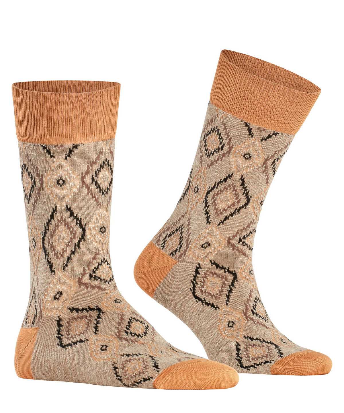 Men Falke Ikat Spell Socks Socks Orange | TWMLUS297