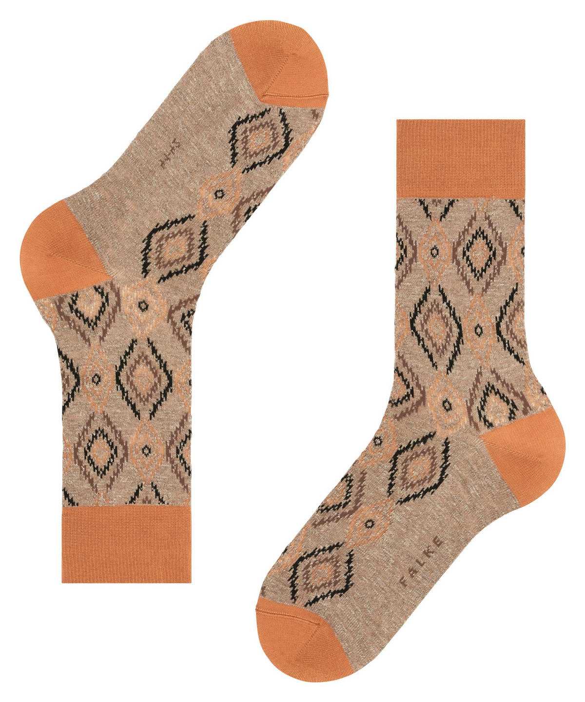 Men Falke Ikat Spell Socks Socks Orange | TWMLUS297