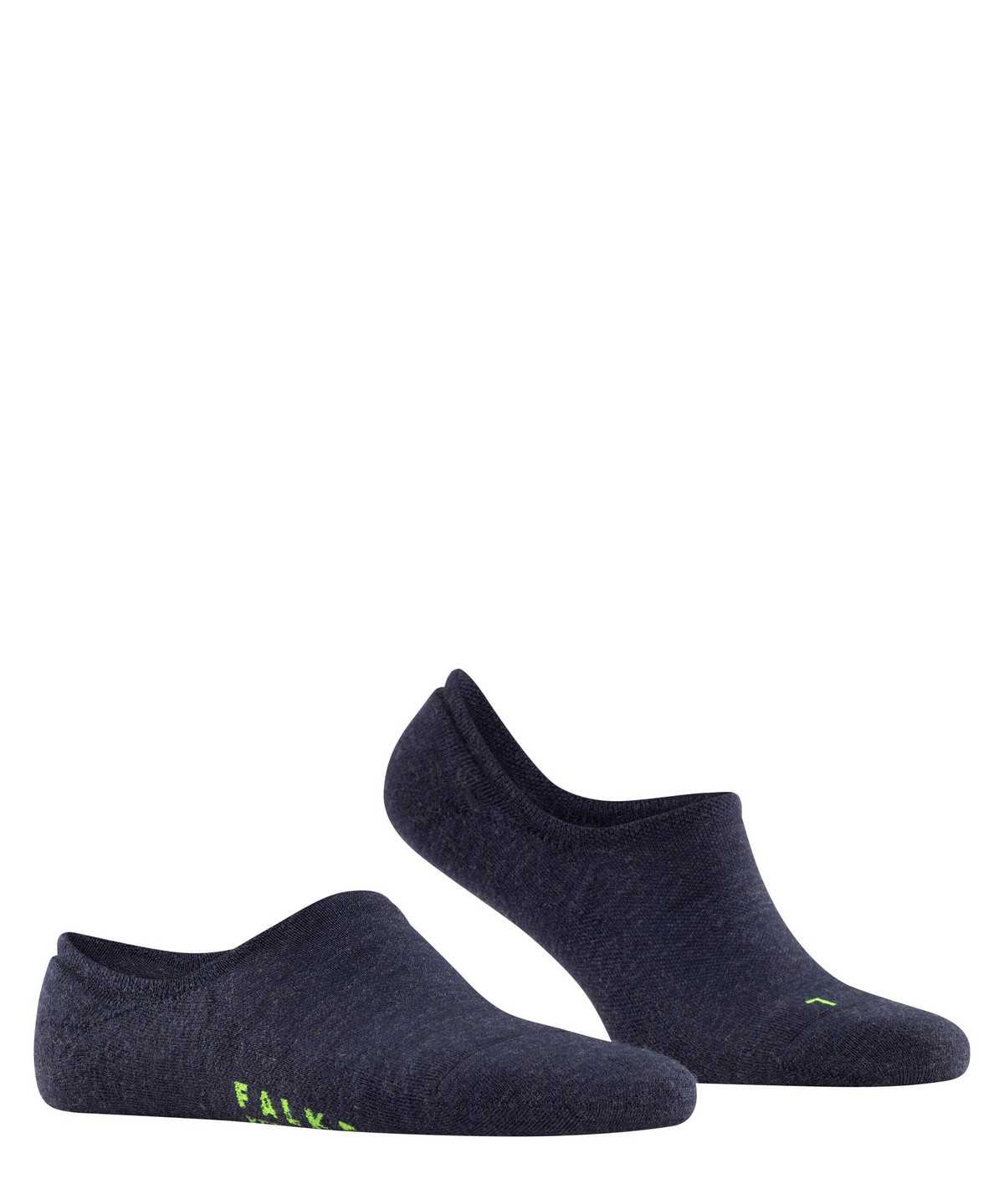 Men Falke Keep Warm Invisibles No Show Socks Blue | AEHFDQ950