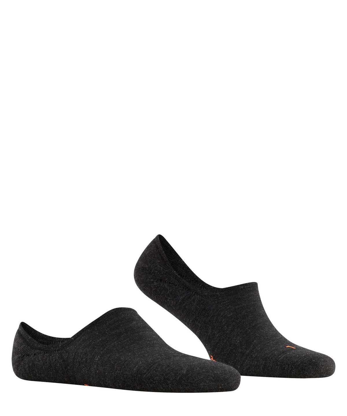 Men Falke Keep Warm Invisibles No Show Socks Grey | DNELZJ576