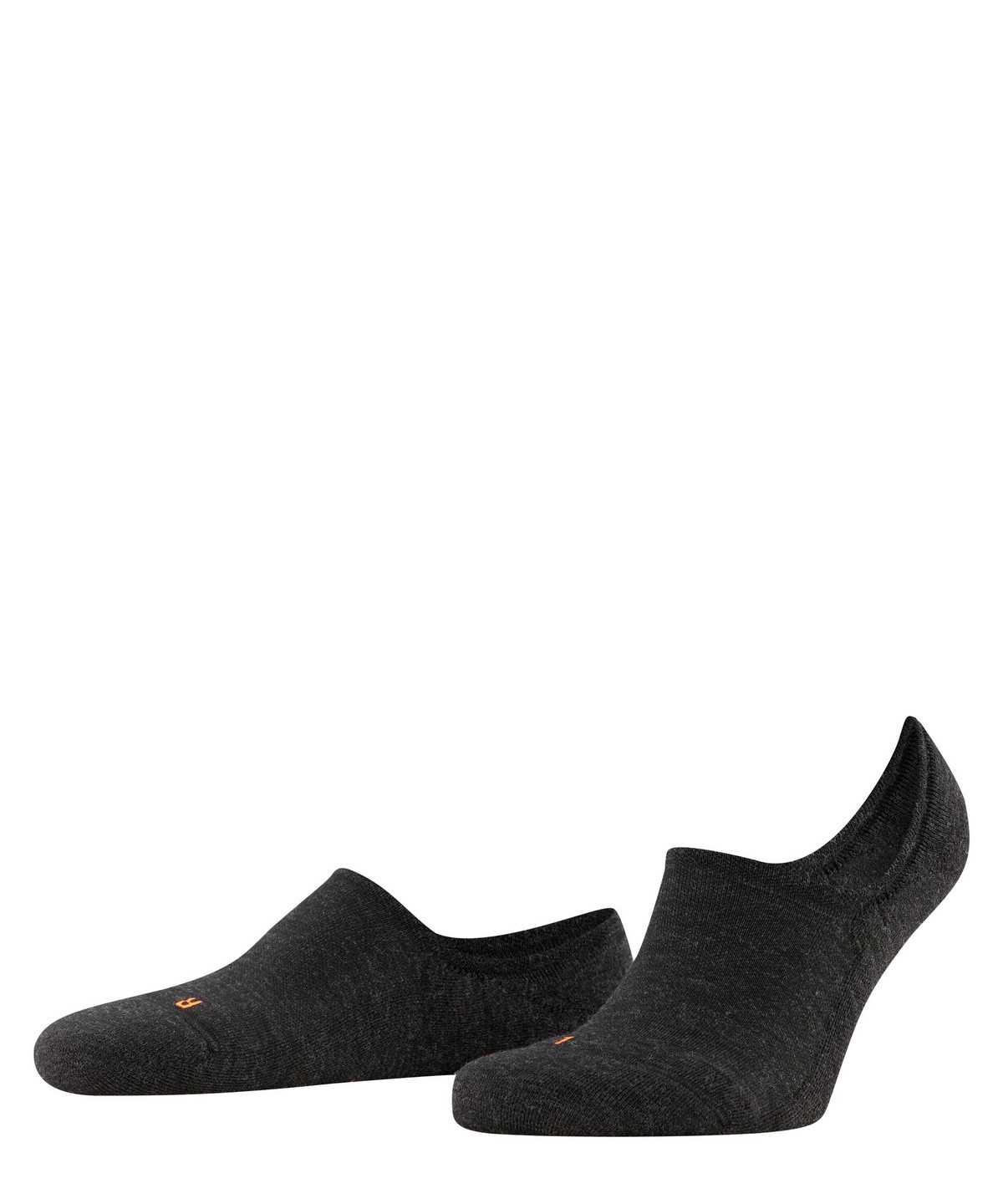 Men Falke Keep Warm Invisibles No Show Socks Grey | DNELZJ576