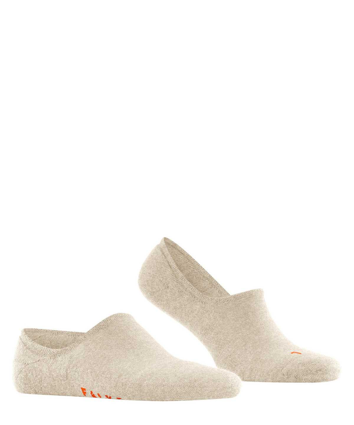 Men Falke Keep Warm Invisibles No Show Socks Beige | BWVRAJ634