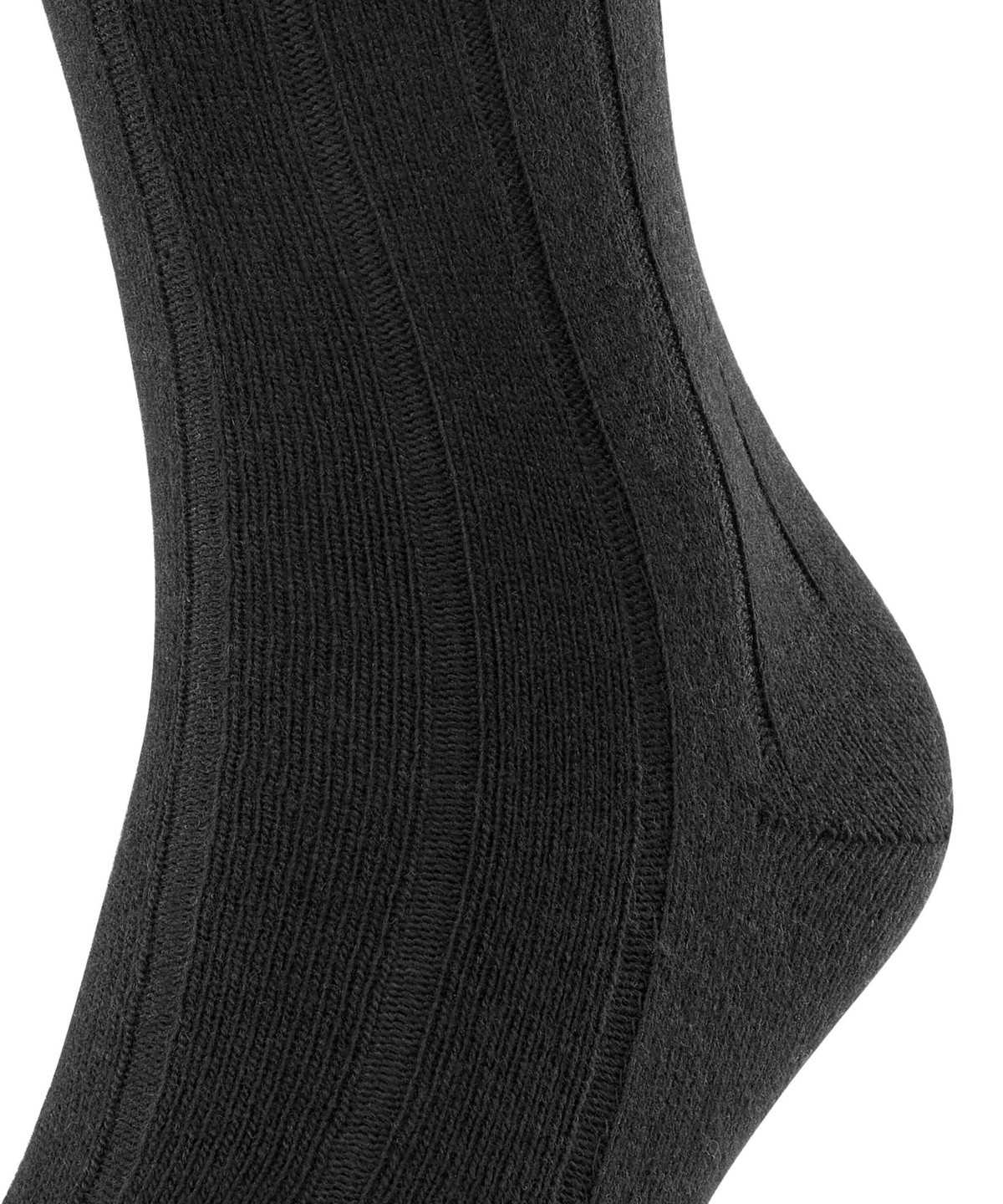 Men Falke Lhasa Rib Socks Socks Black | QSXKYU560