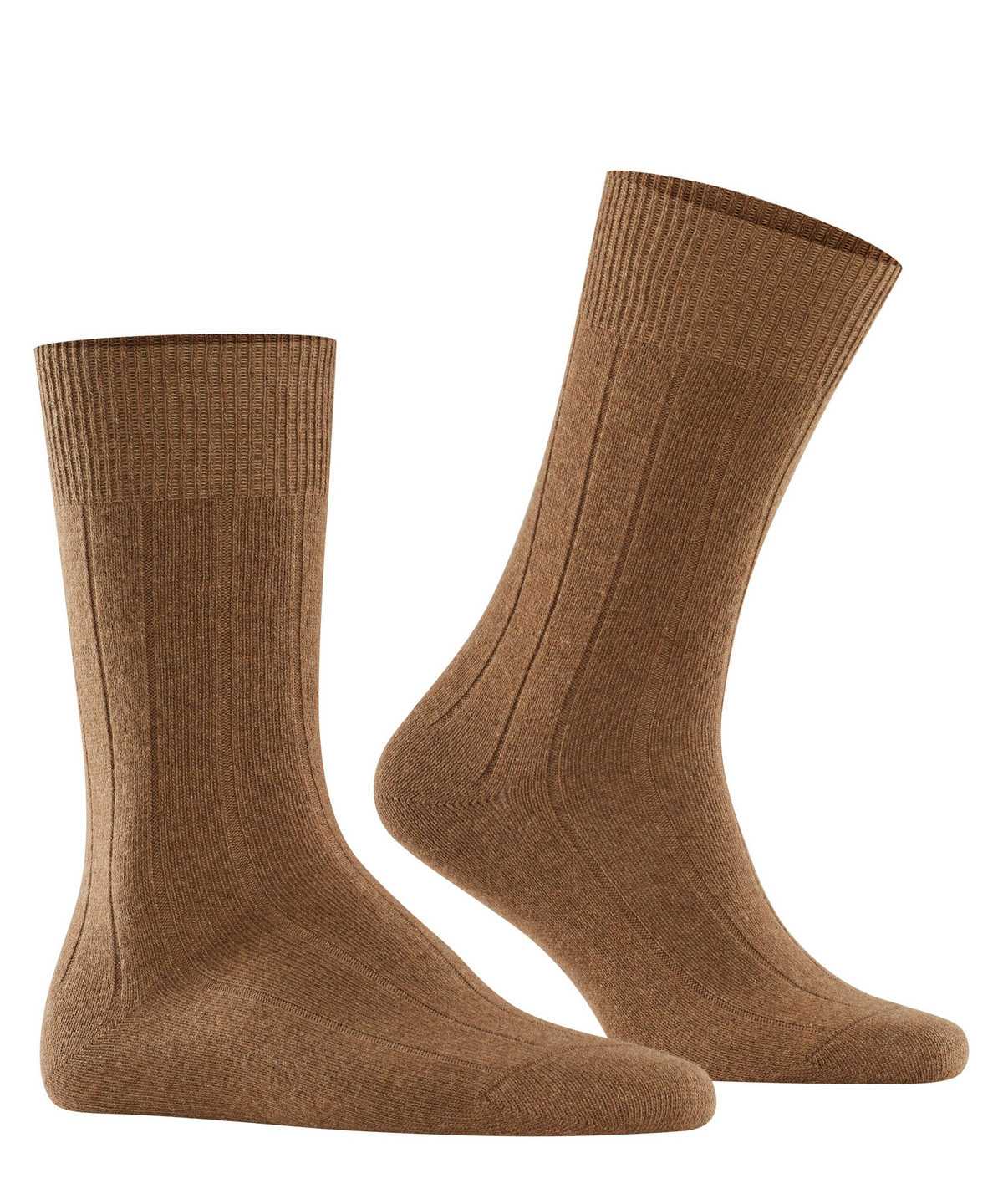 Men Falke Lhasa Rib Socks Socks Brown | VFXARC361