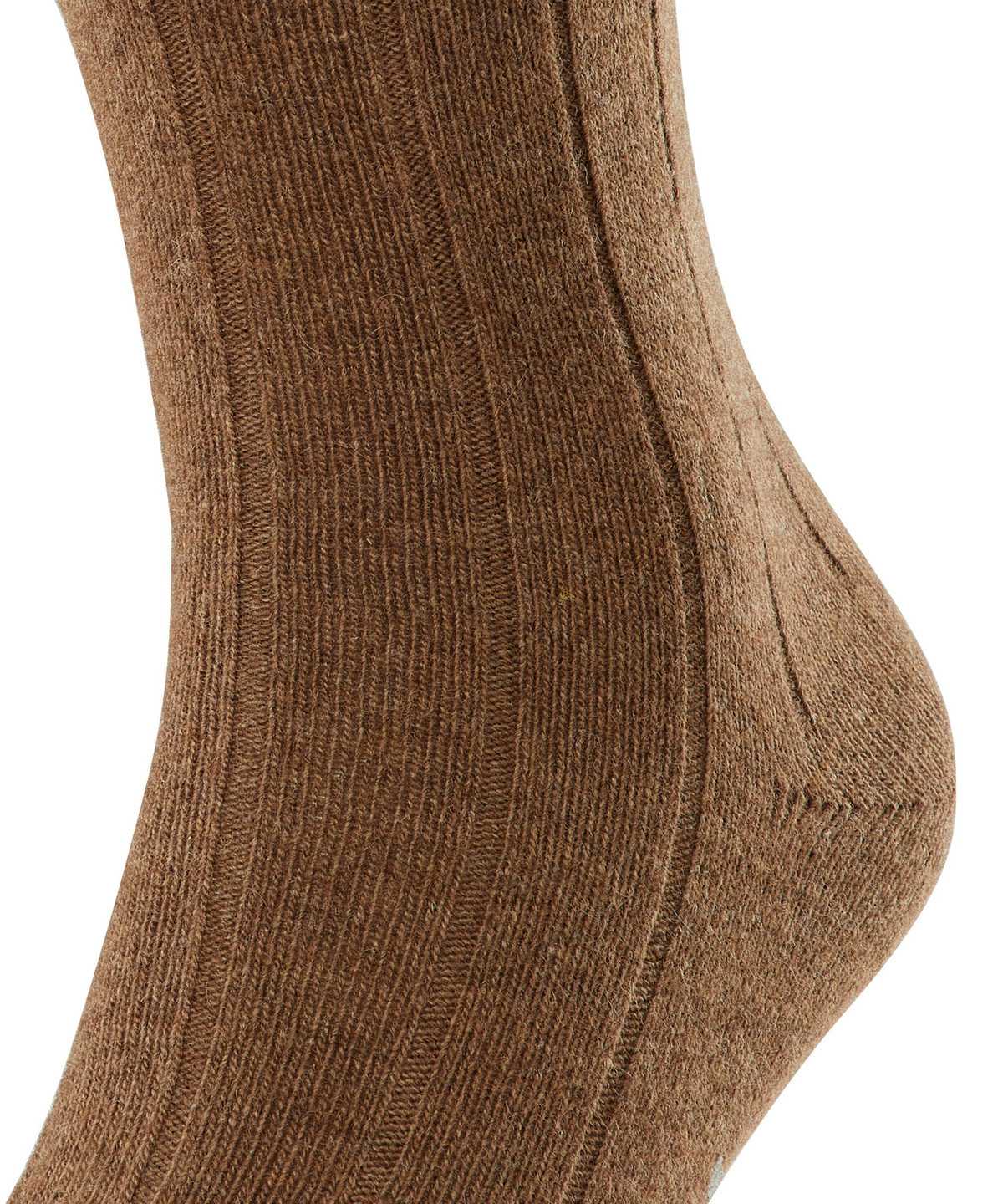 Men Falke Lhasa Rib Socks Socks Brown | VFXARC361