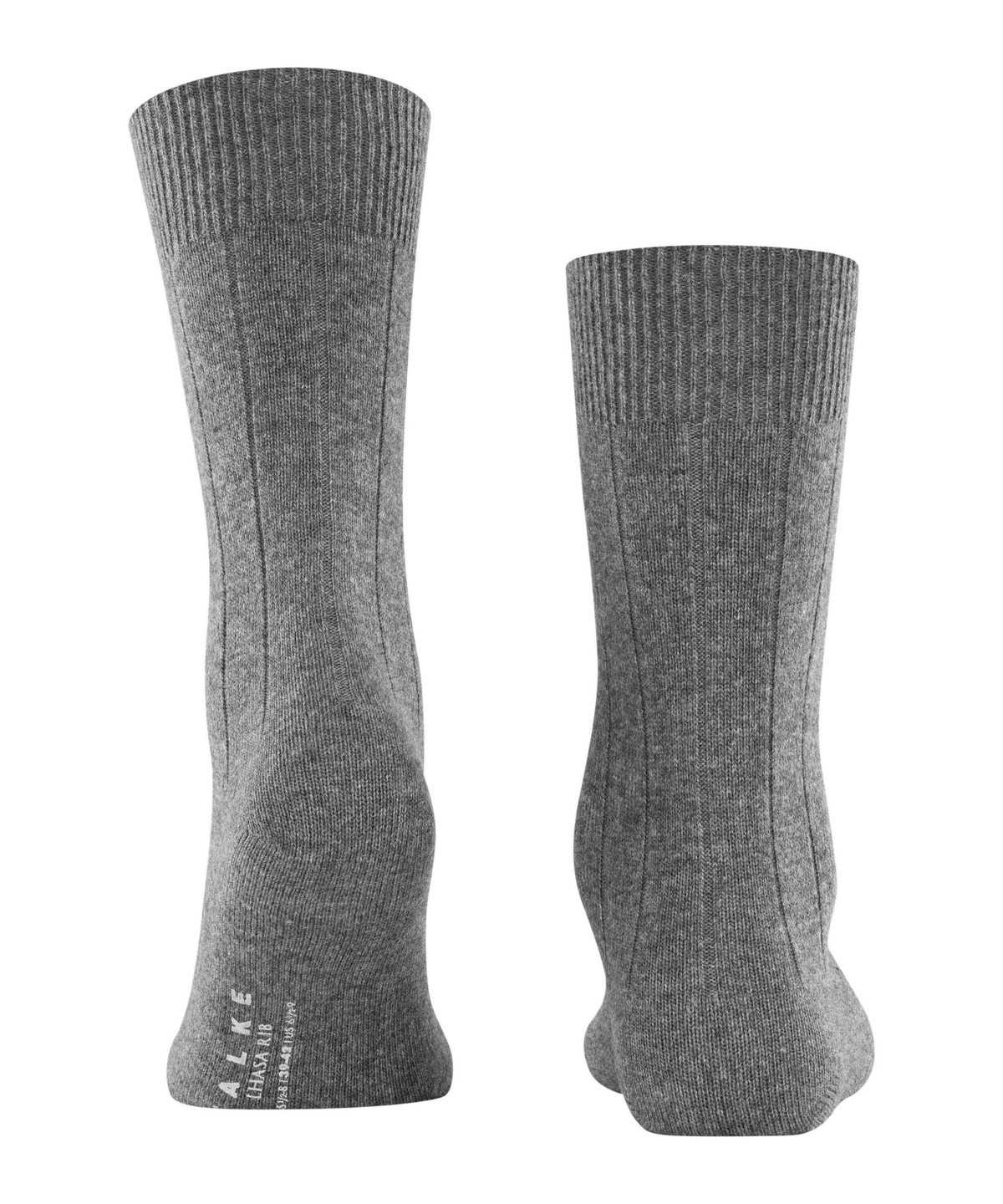 Men Falke Lhasa Rib Socks Socks Grey | PKFODE943