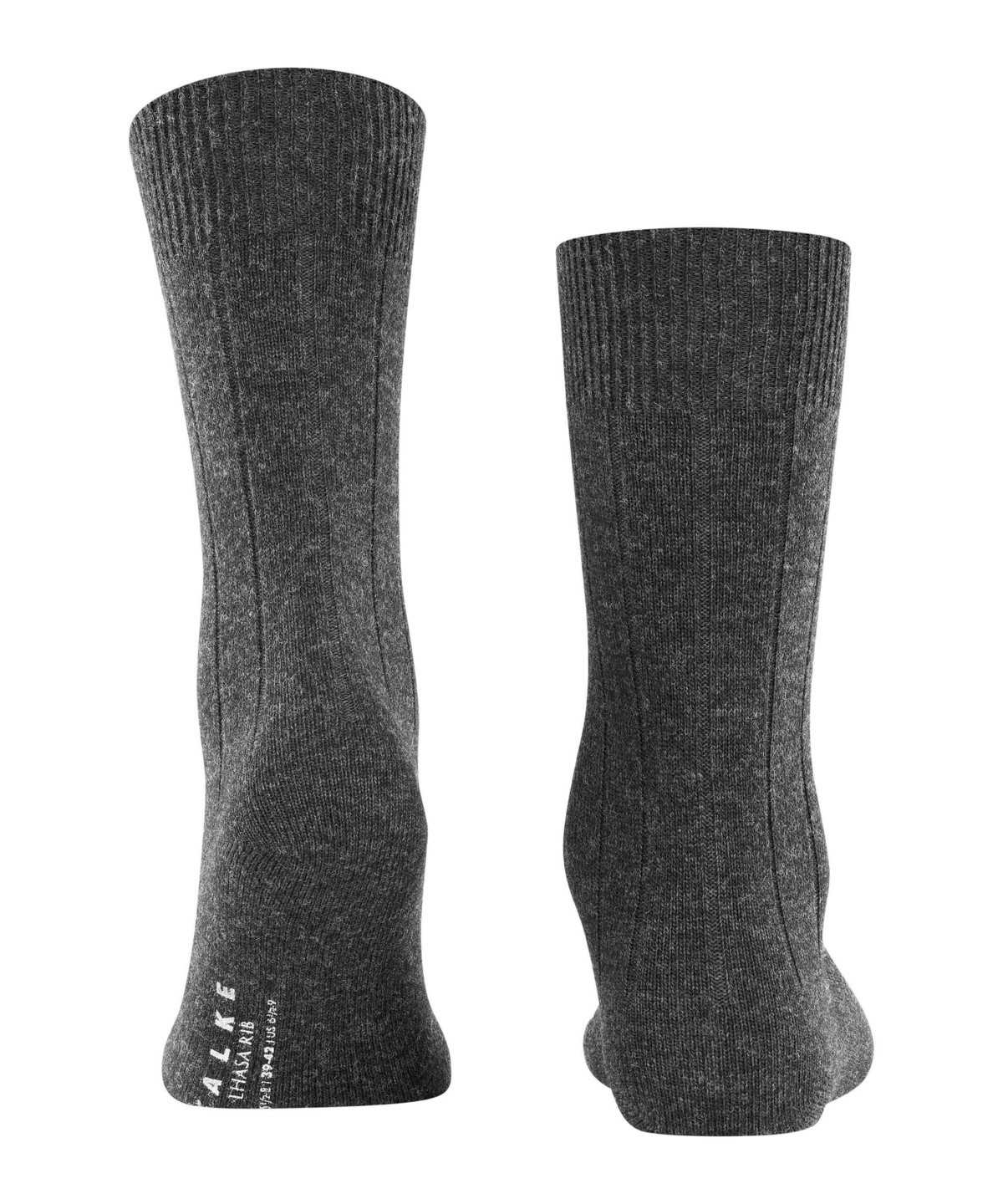 Men Falke Lhasa Rib Socks Socks Grey | UEWLSJ926