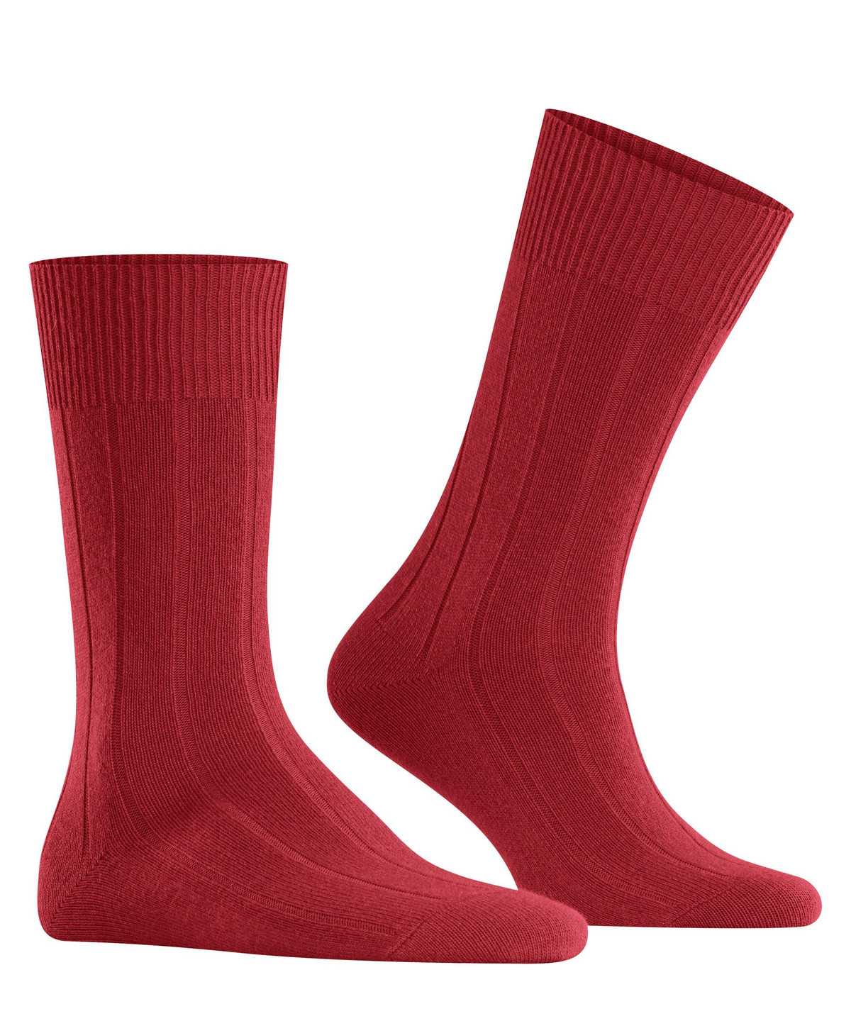 Men Falke Lhasa Rib Socks Socks Red | UIERWC638