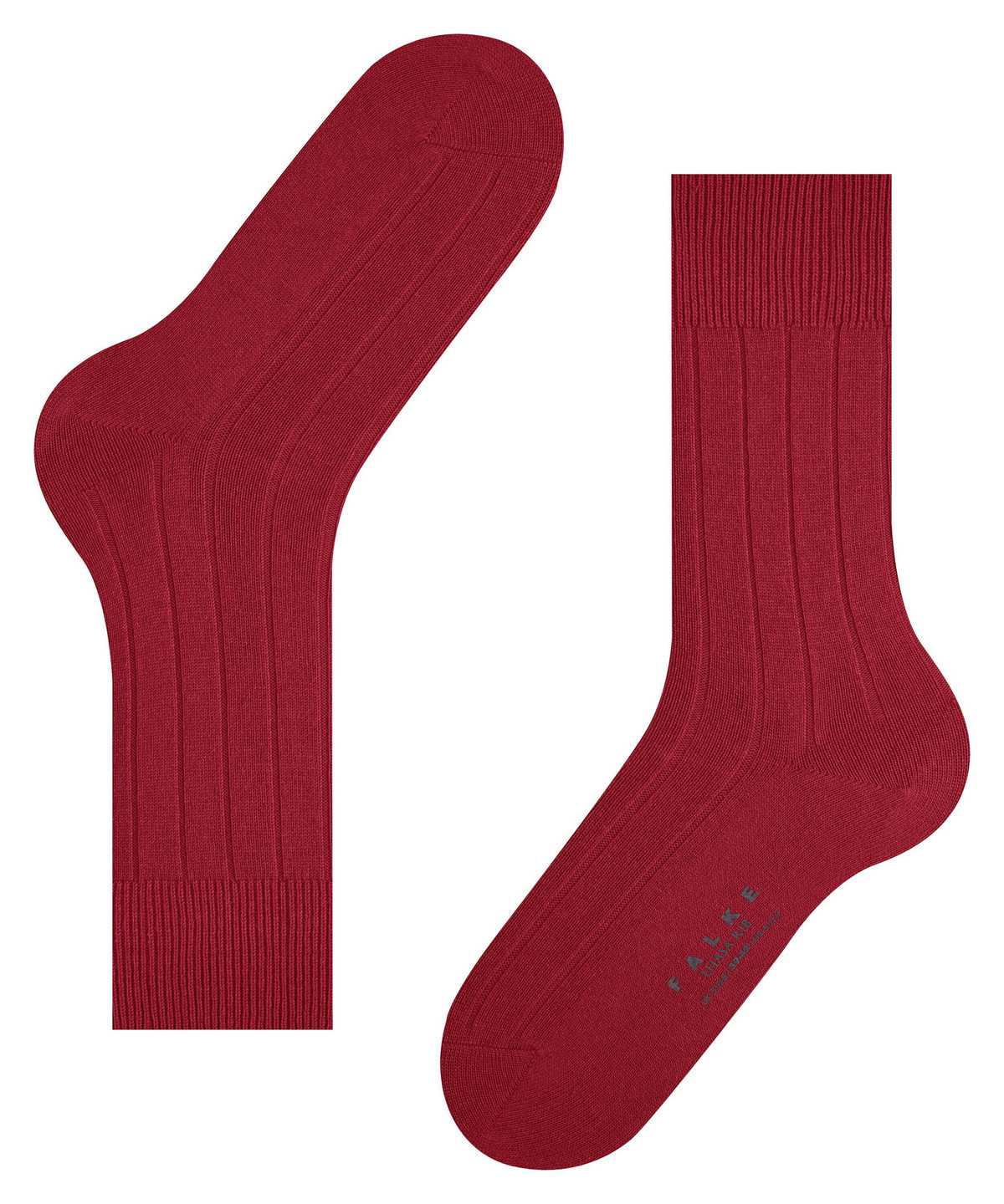 Men Falke Lhasa Rib Socks Socks Red | UIERWC638