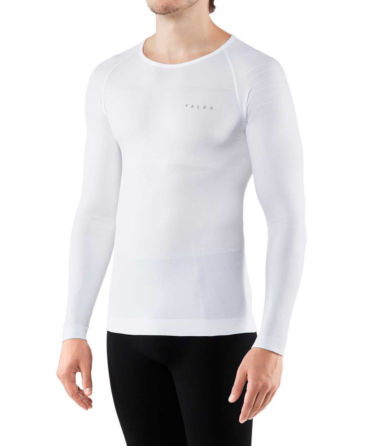 Men Falke Long sleeve shirt Warm Long Sleeve T-Shirts White | SYWADT293