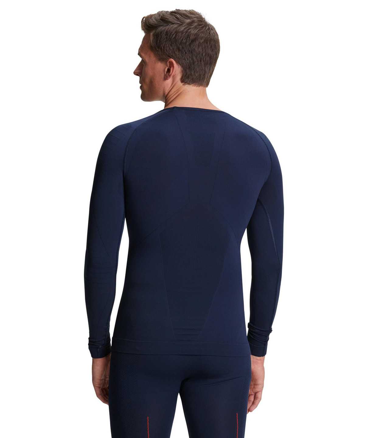 Men Falke Long sleeve shirt Warm Long Sleeve T-Shirts Blue | OMKGNS210