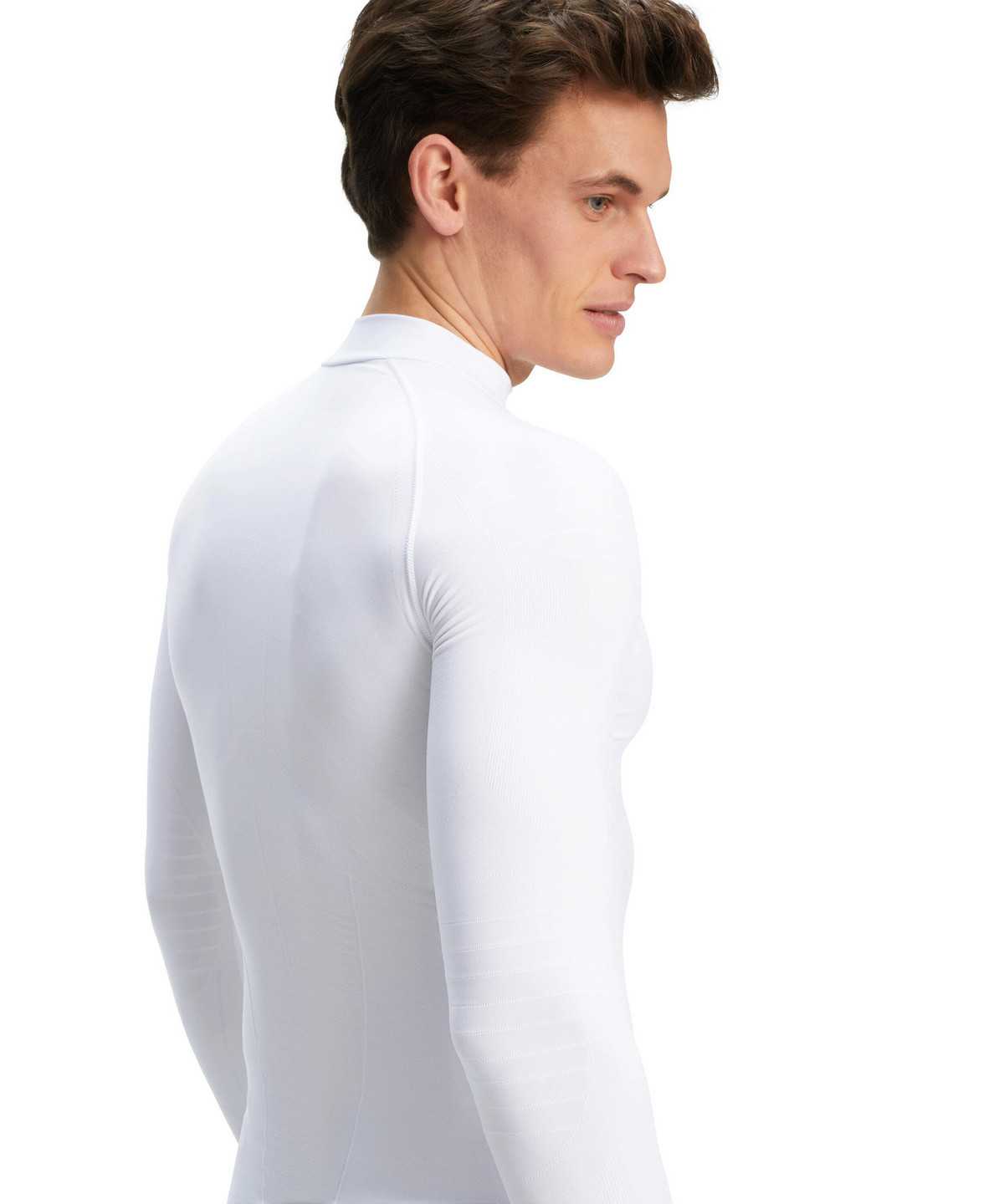 Men Falke Long sleeve shirt Warm Long Sleeve T-Shirts White | GJUIVZ049