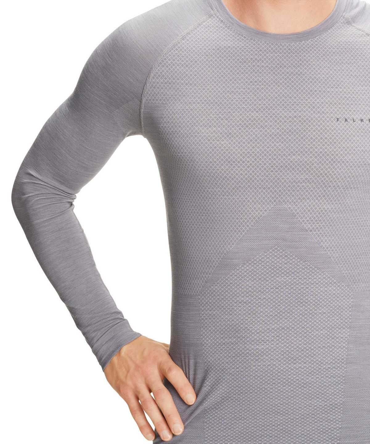 Men Falke Long sleeve shirt Wool-Tech Light Long Sleeve T-Shirts Grey | DJQEAU094