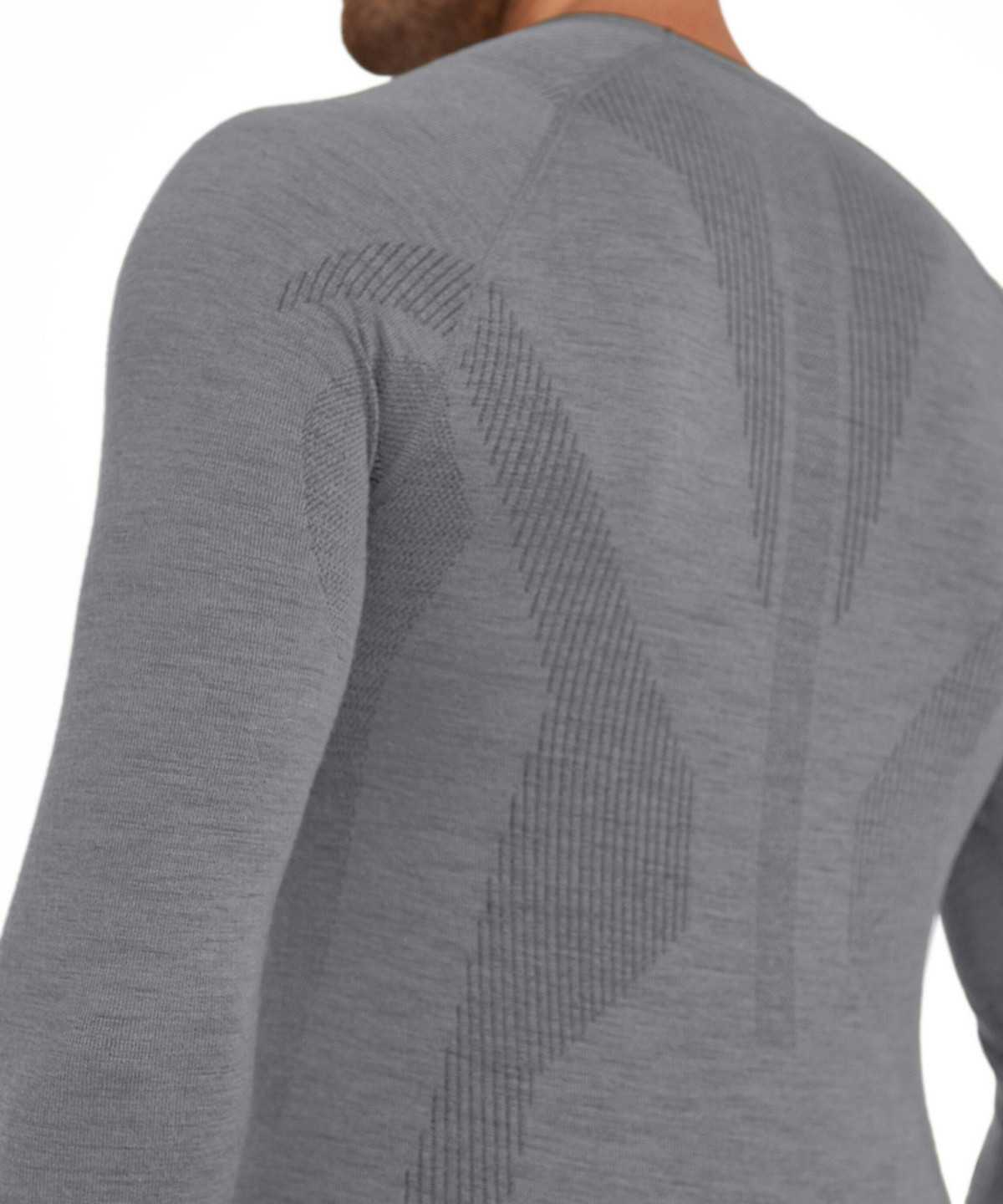 Men Falke Long sleeve shirt Wool-Tech Long Sleeve T-Shirts Grey | BLUVIW675