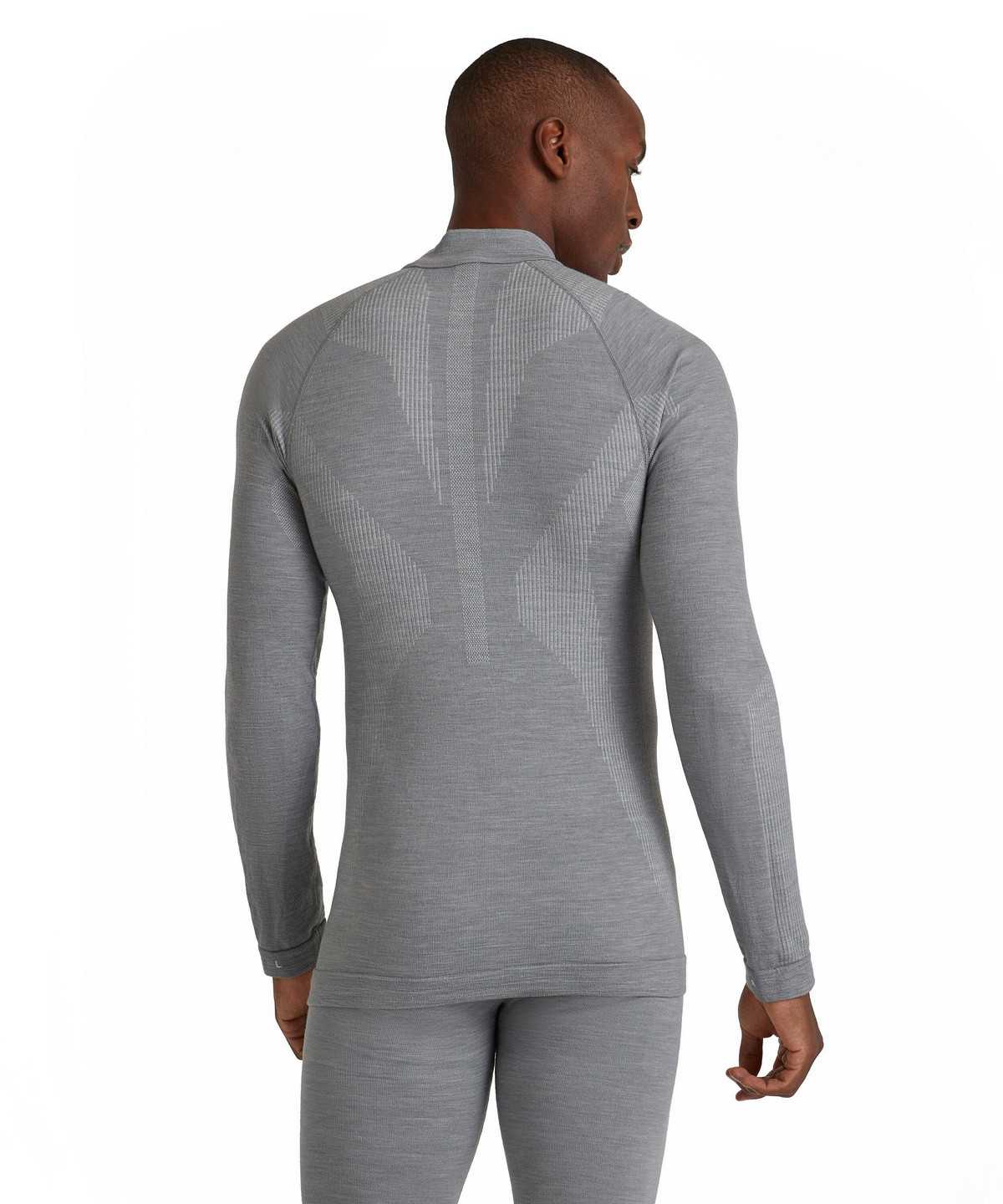 Men Falke Long sleeve shirt Wool-Tech Long Sleeve T-Shirts Grey | IYGVTR958