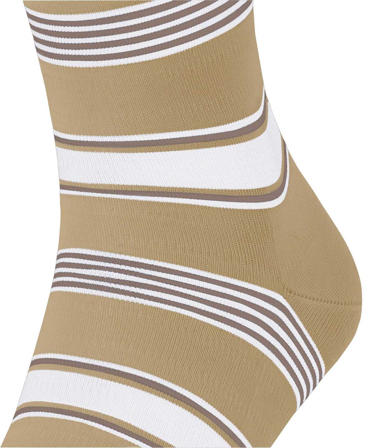 Men Falke Marina Stripe Socks Socks Beige | EJKGSL789