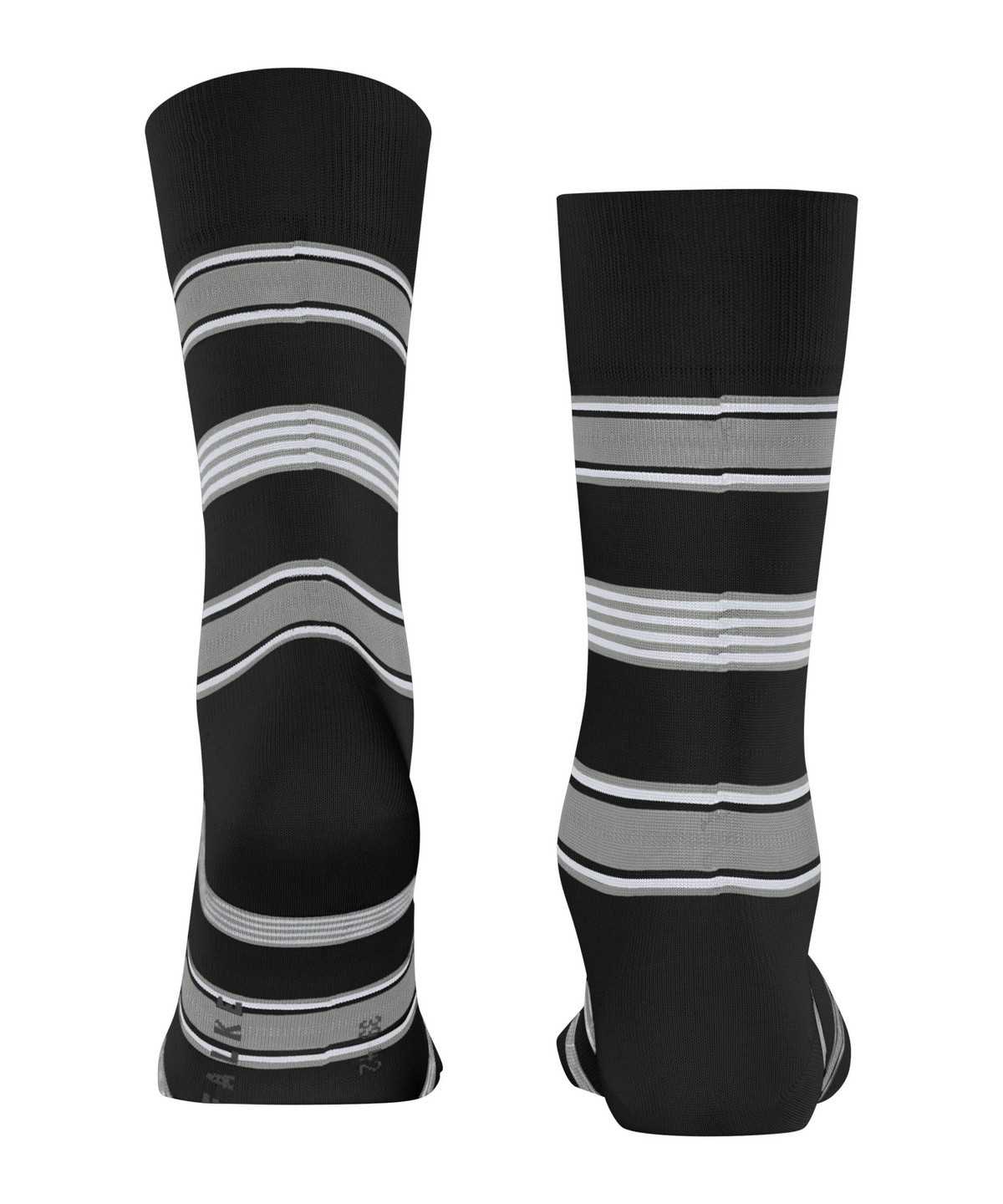 Men Falke Marina Stripe Socks Socks Black | QVZEYI246